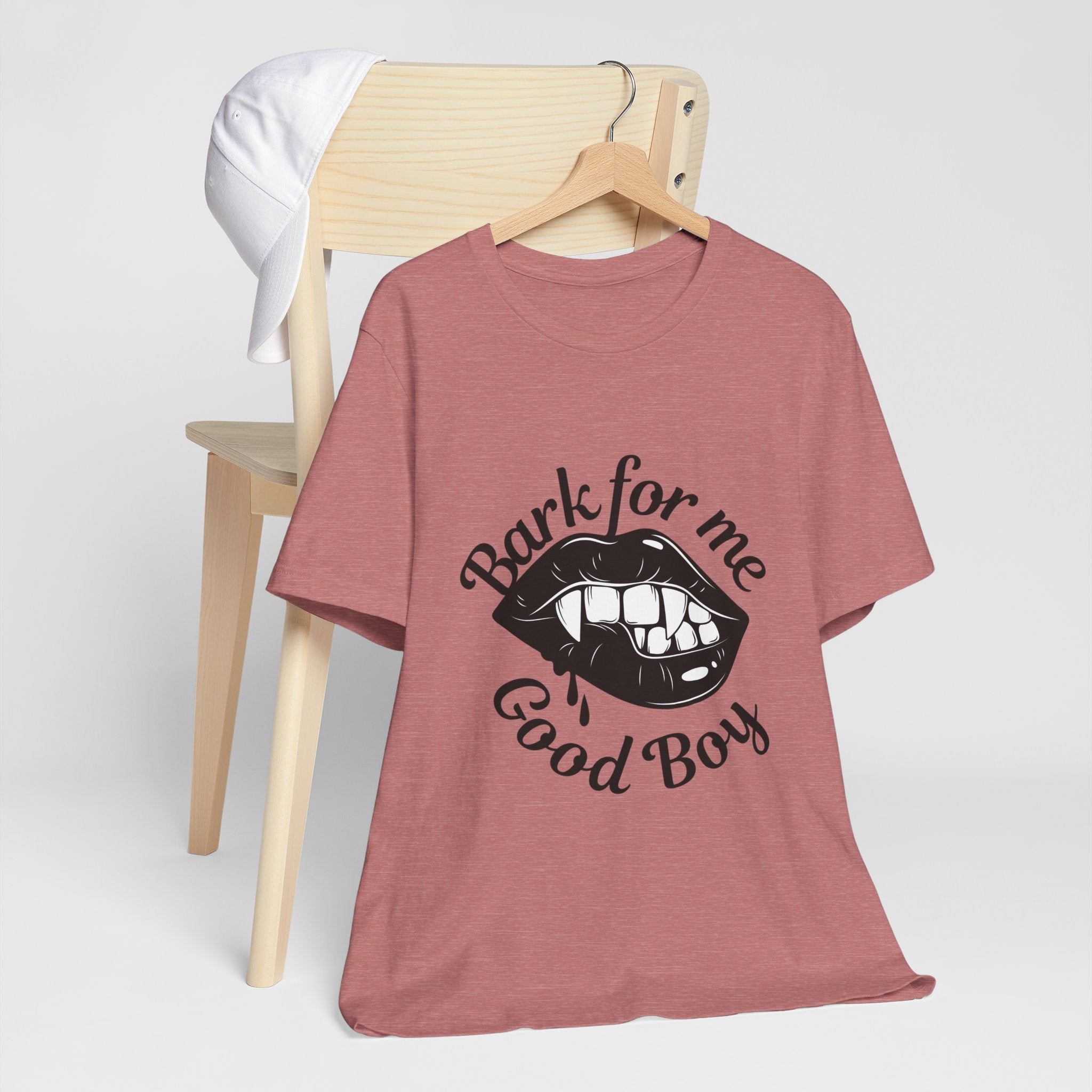 Graphic Tee — "Bark For Me Good Boy" Lip & Teeth Design