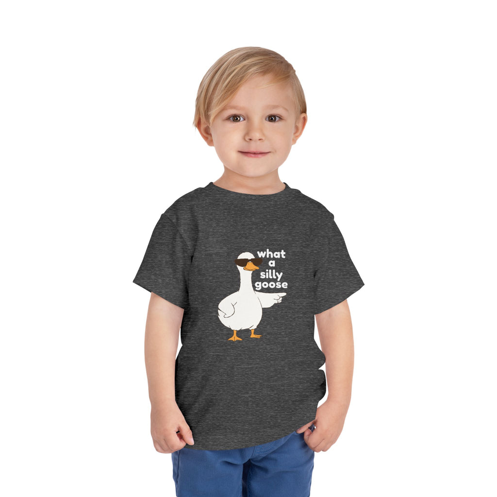 Toddler Tee — 'What a Silly Goose' Cute Goose Graphic Tee for Kids