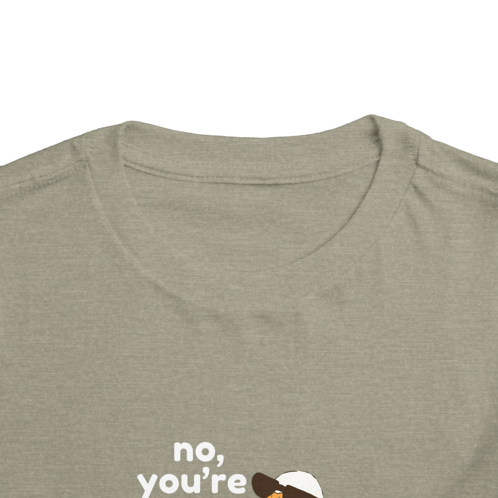 Toddler Tee – "No, You're a Silly Goose" Cute Cartoon Goose Shirt