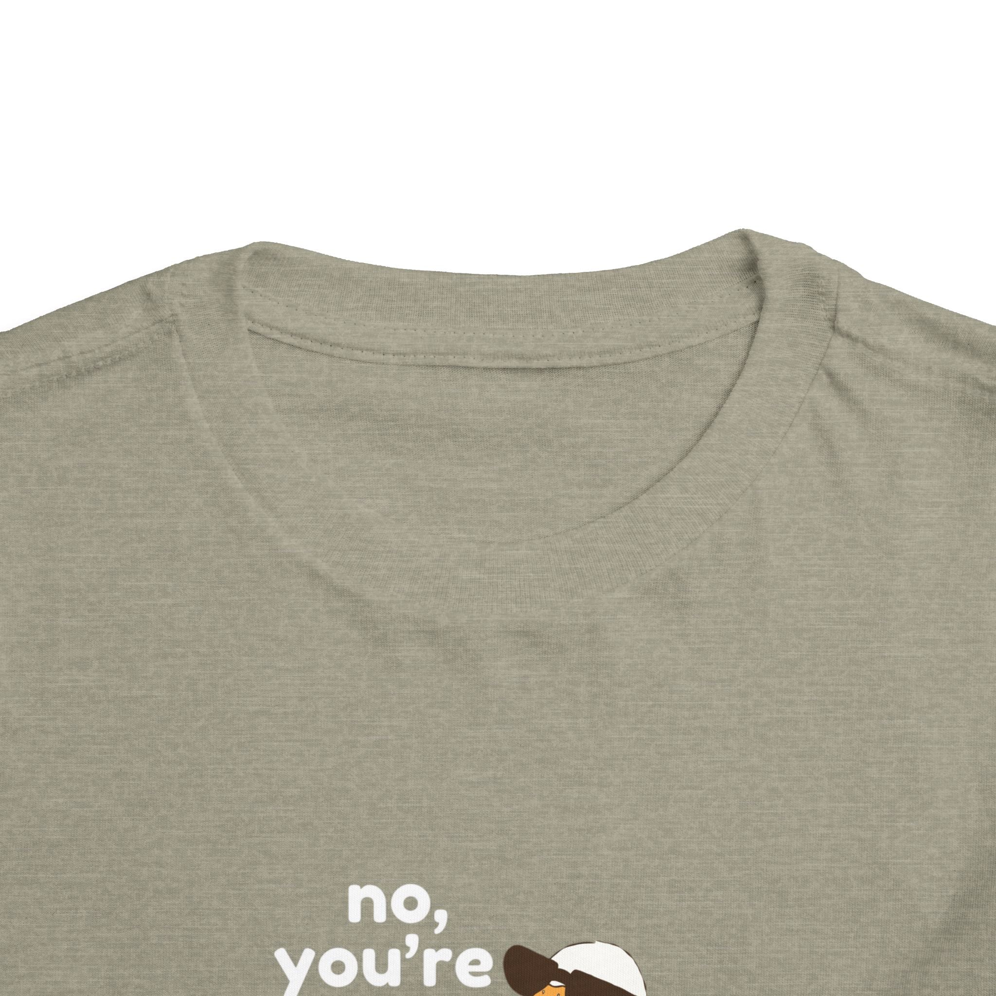 Toddler Tee – "No, You're a Silly Goose" Cute Cartoon Goose Shirt