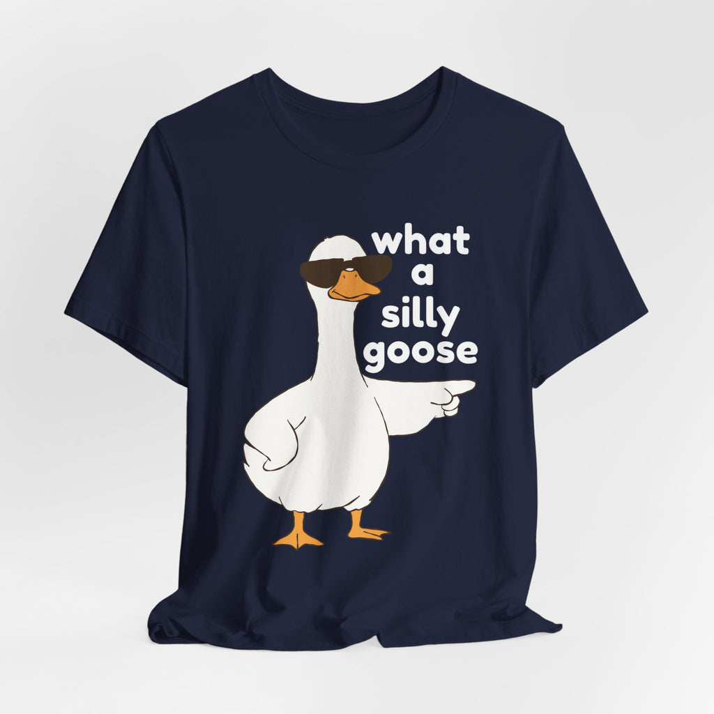 What a Silly Goose T-Shirt — Funny Cartoon Goose Tee for Animal Lovers