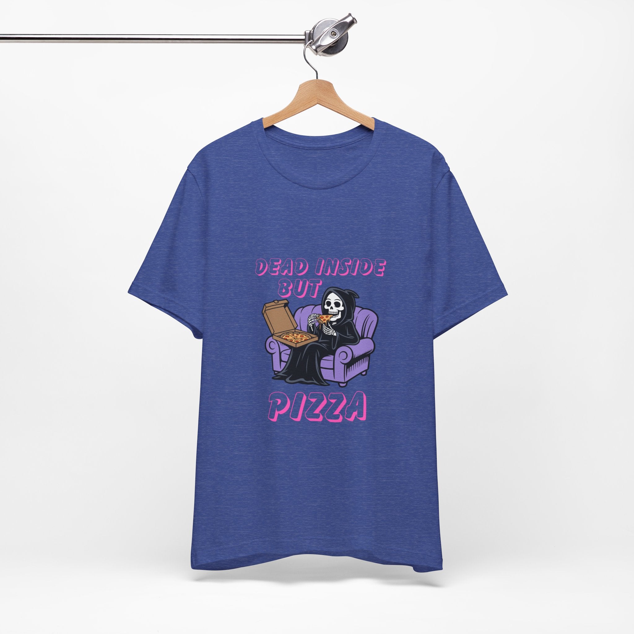 Dead Inside But Pizza T-Shirt — Funny Grim Reaper Pizza Tee