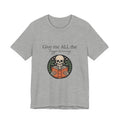 Give Me All The Trigger Warnings Tee — Gothic Skull Reading Graphic T-Shirt
