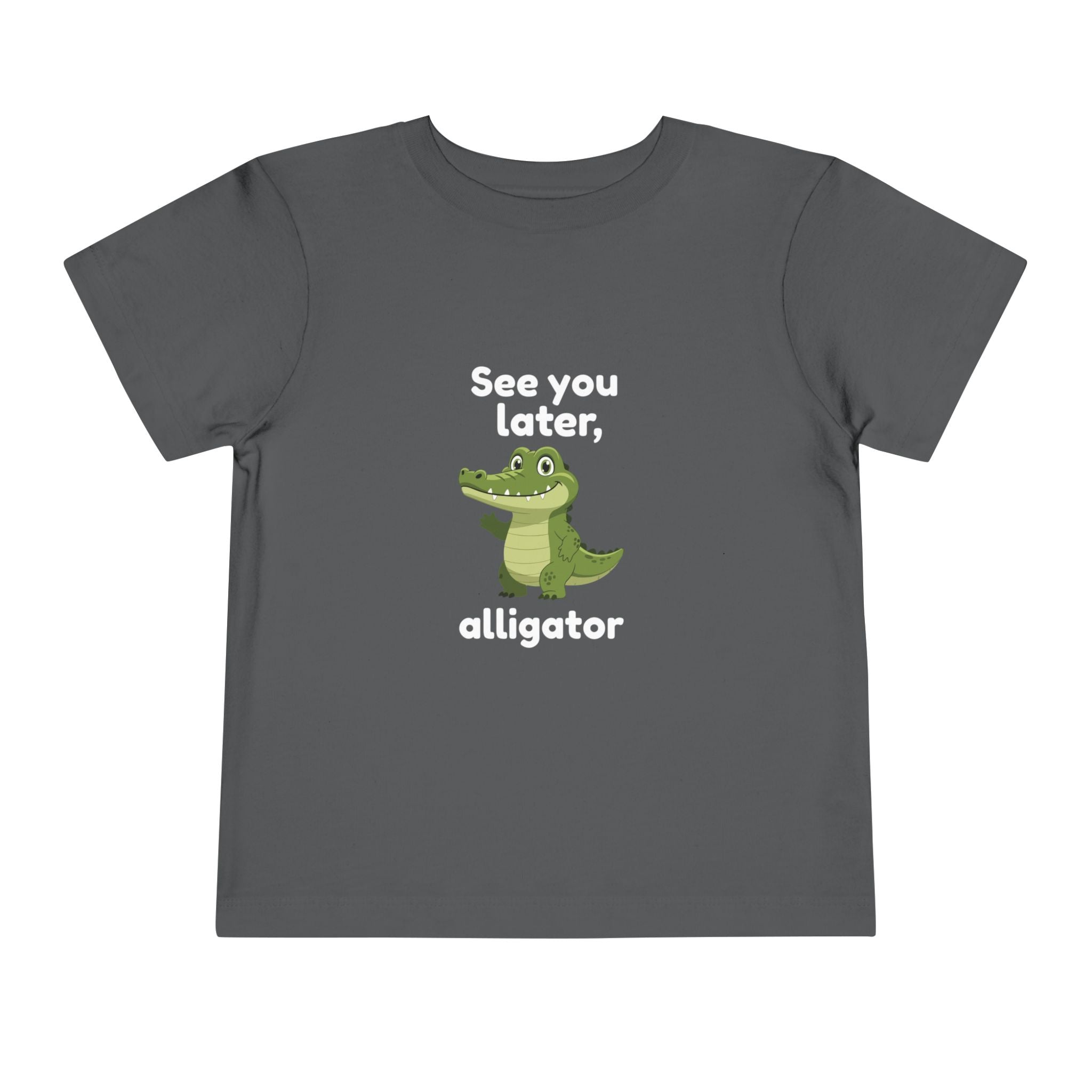 See You Later Alligator Toddler Tee — Cute Cartoon Alligator Kids Shirt
