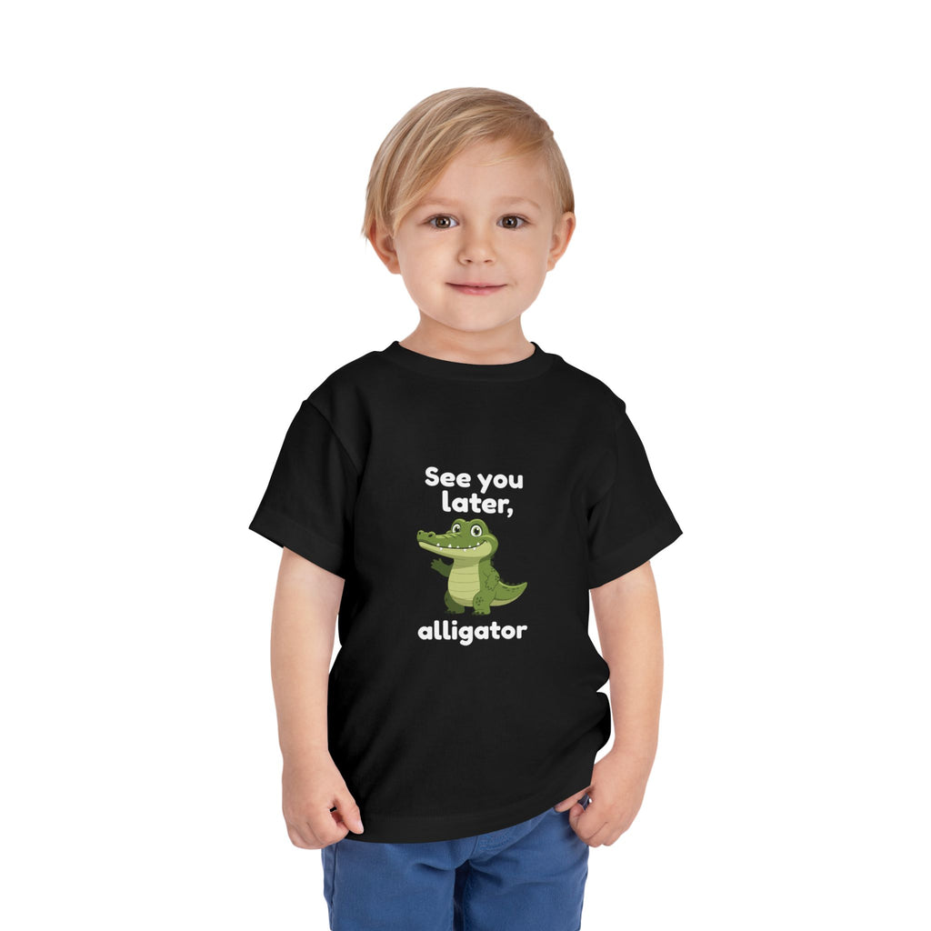 See You Later Alligator Toddler Tee — Cute Cartoon Alligator Kids Shirt