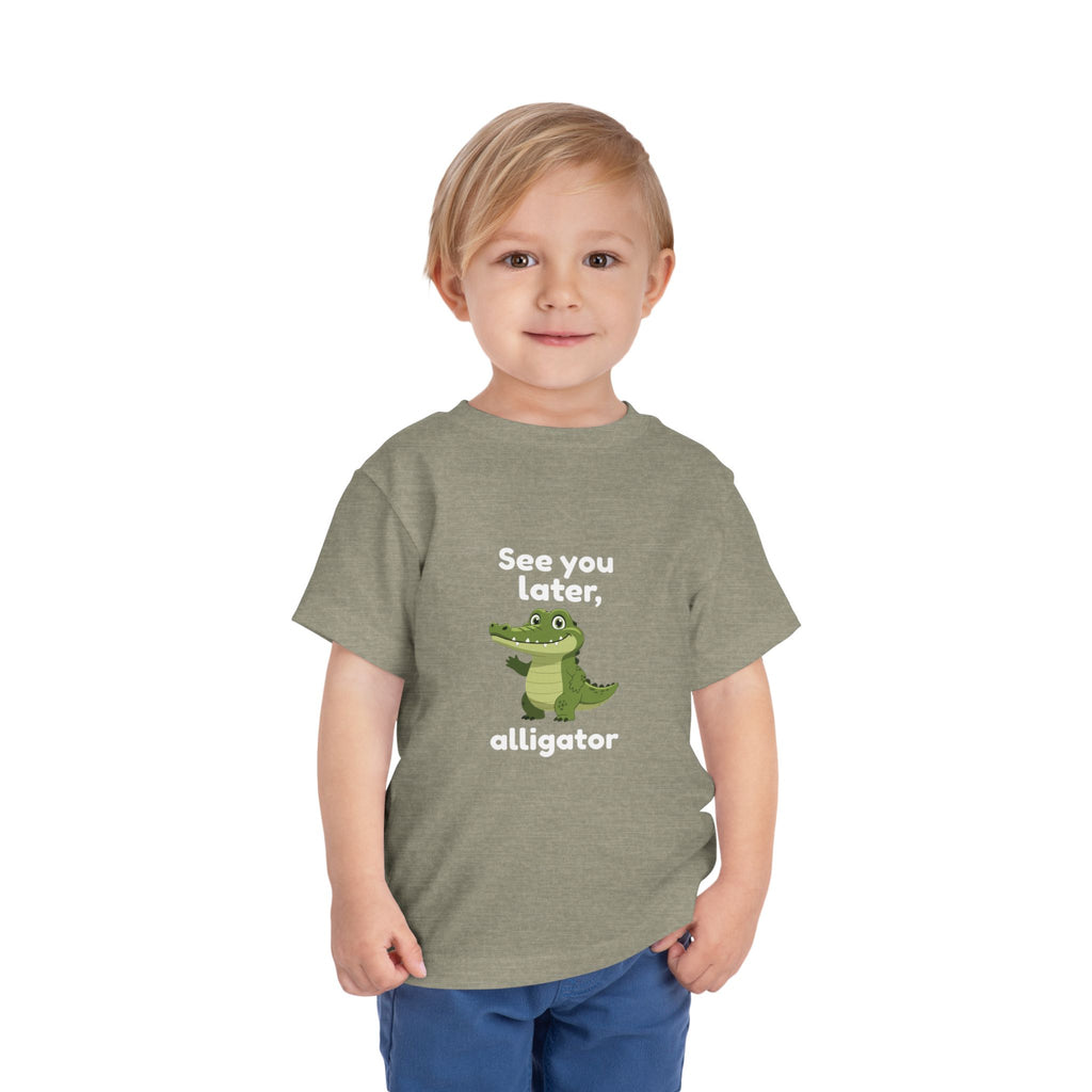 See You Later Alligator Toddler Tee — Cute Cartoon Alligator Kids Shirt