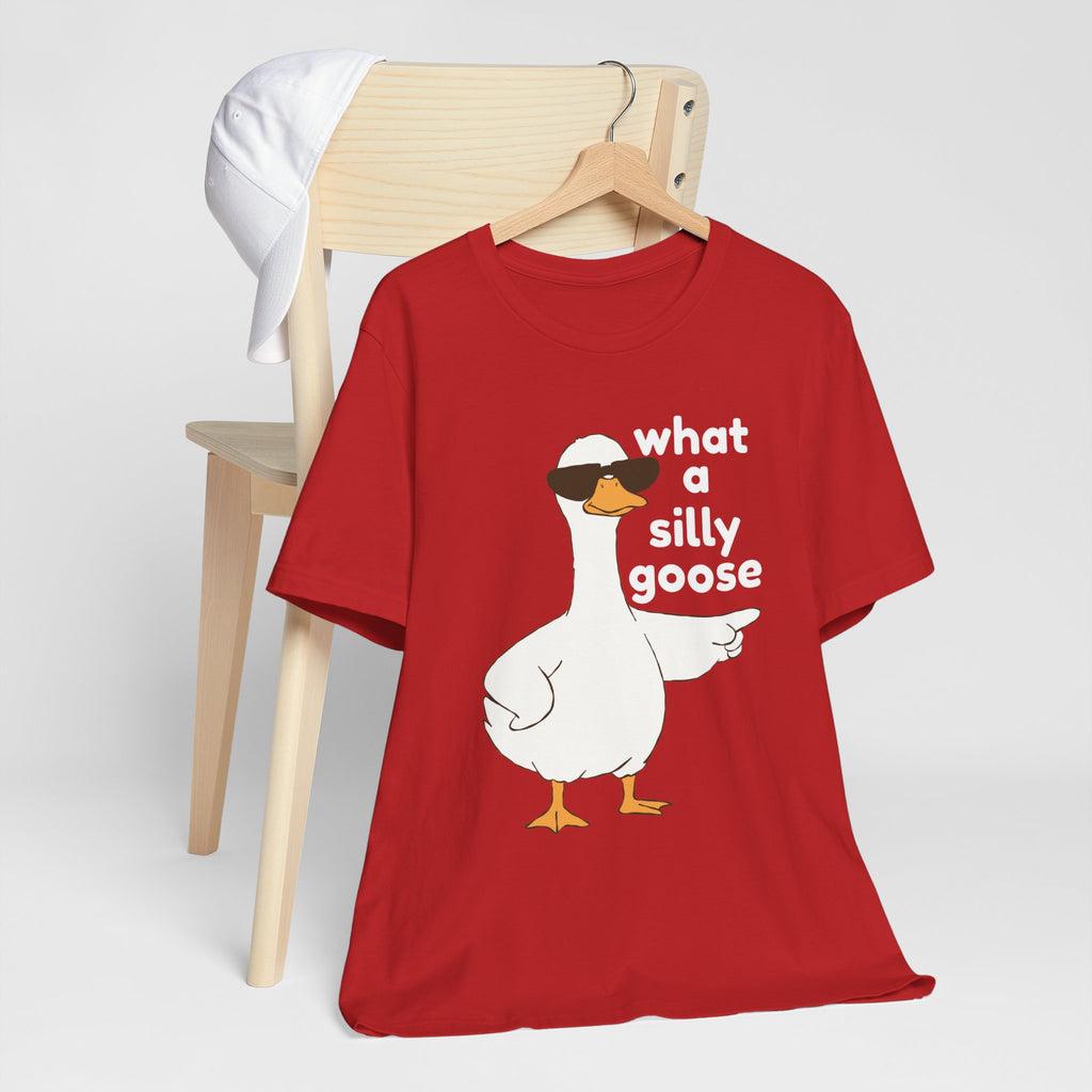 What a Silly Goose T-Shirt — Funny Cartoon Goose Tee for Animal Lovers