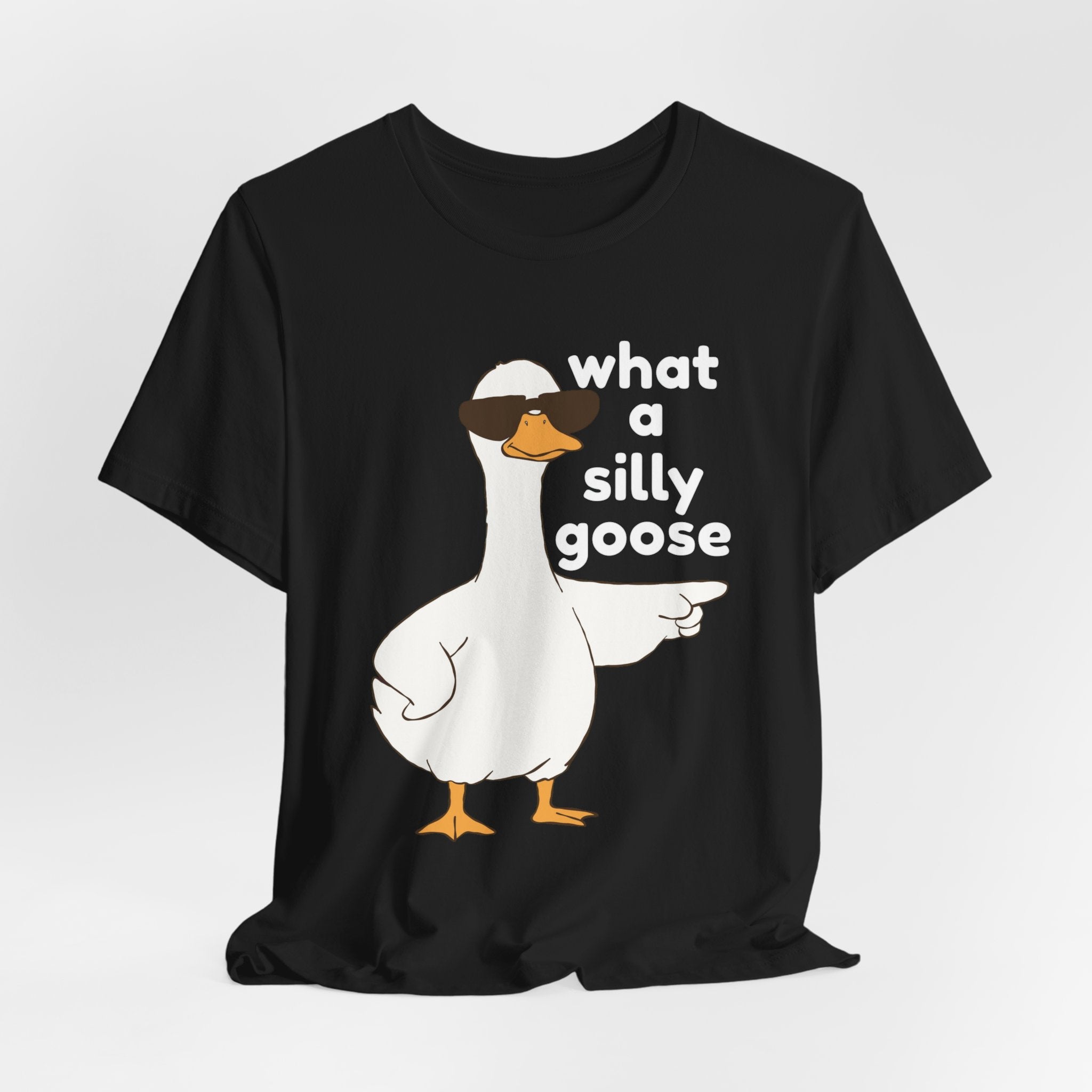 What a Silly Goose T-Shirt — Funny Cartoon Goose Tee for Animal Lovers
