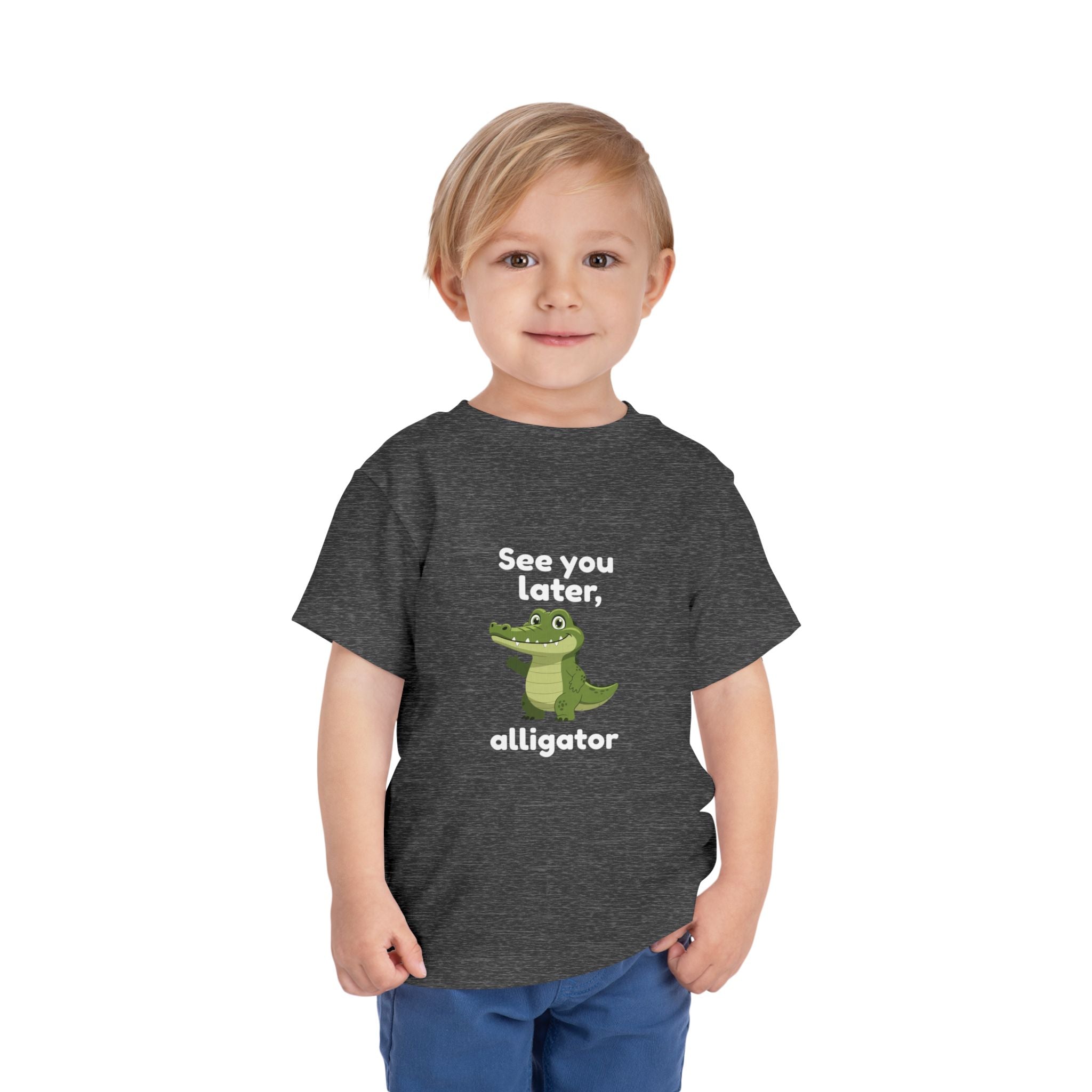 See You Later Alligator Toddler Tee — Cute Cartoon Alligator Kids Shirt