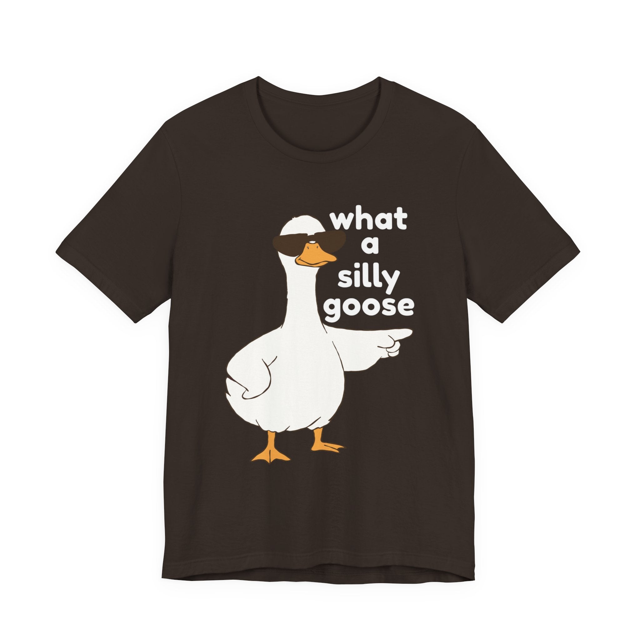 What a Silly Goose T-Shirt — Funny Cartoon Goose Tee for Animal Lovers