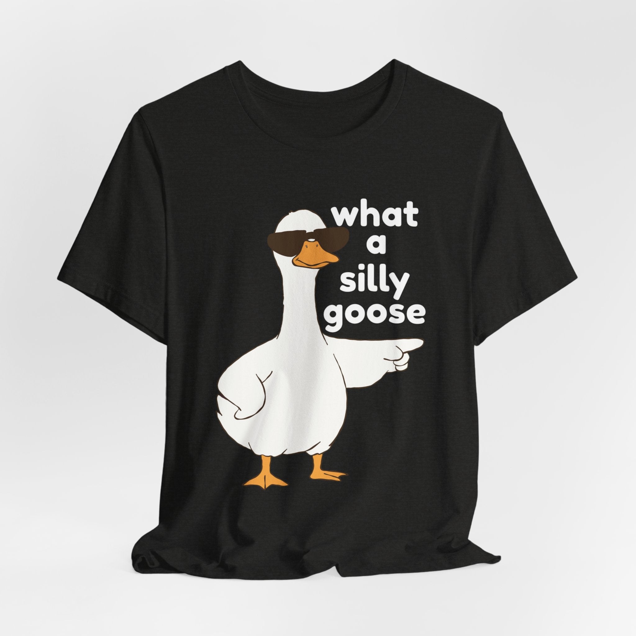 What a Silly Goose T-Shirt — Funny Cartoon Goose Tee for Animal Lovers