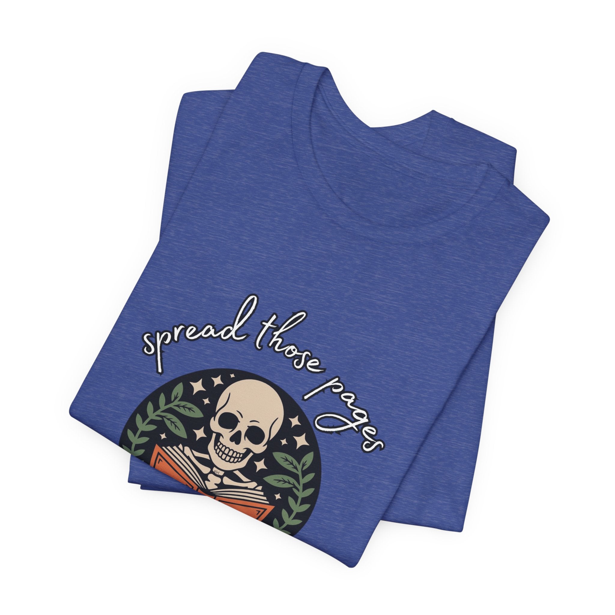 Skull Reading Tee – "Spread those Pages, Good Girl" Graphic T-Shirt