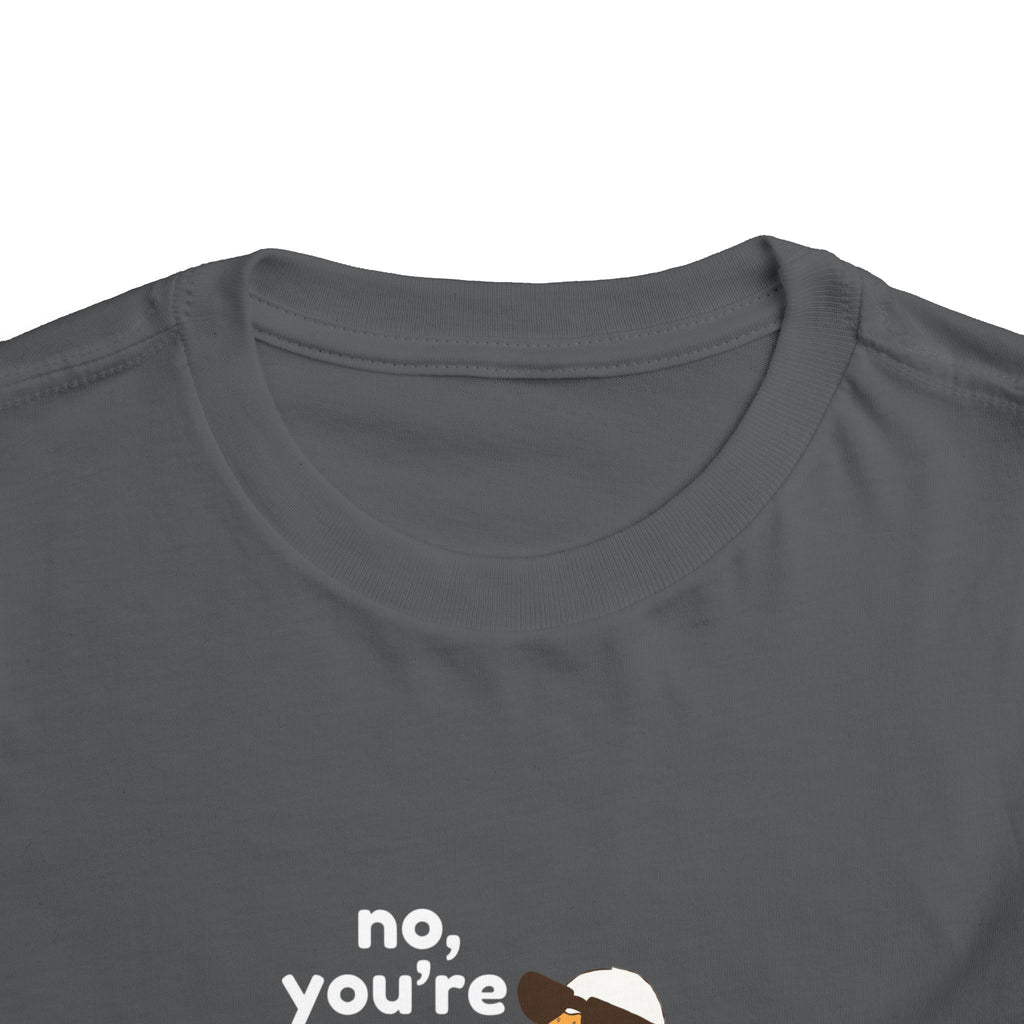 Toddler Tee – "No, You're a Silly Goose" Cute Cartoon Goose Shirt