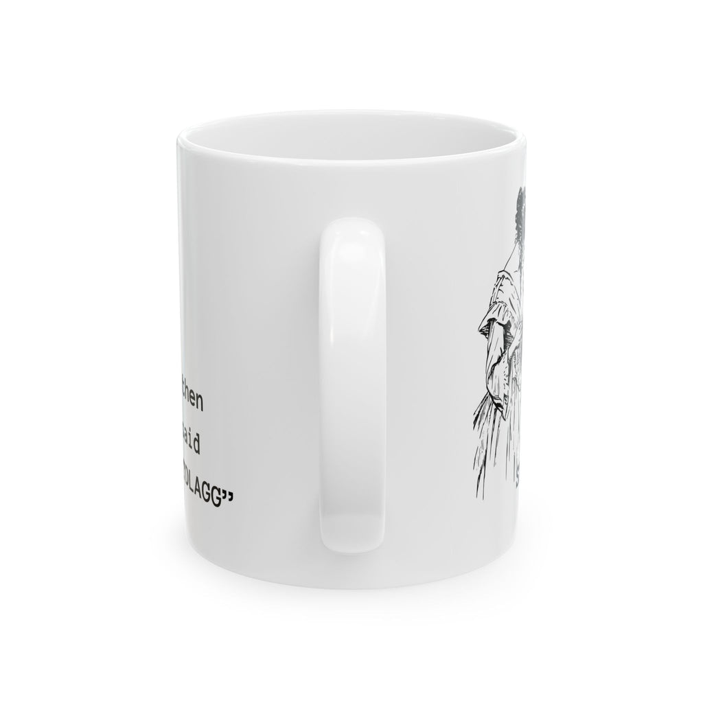 Ceramic Mug — Vintage Woman Reading Illustration with Quote “And then he said ‘STFUATTDLAGG’” | Smut lovers Coffee Cup,