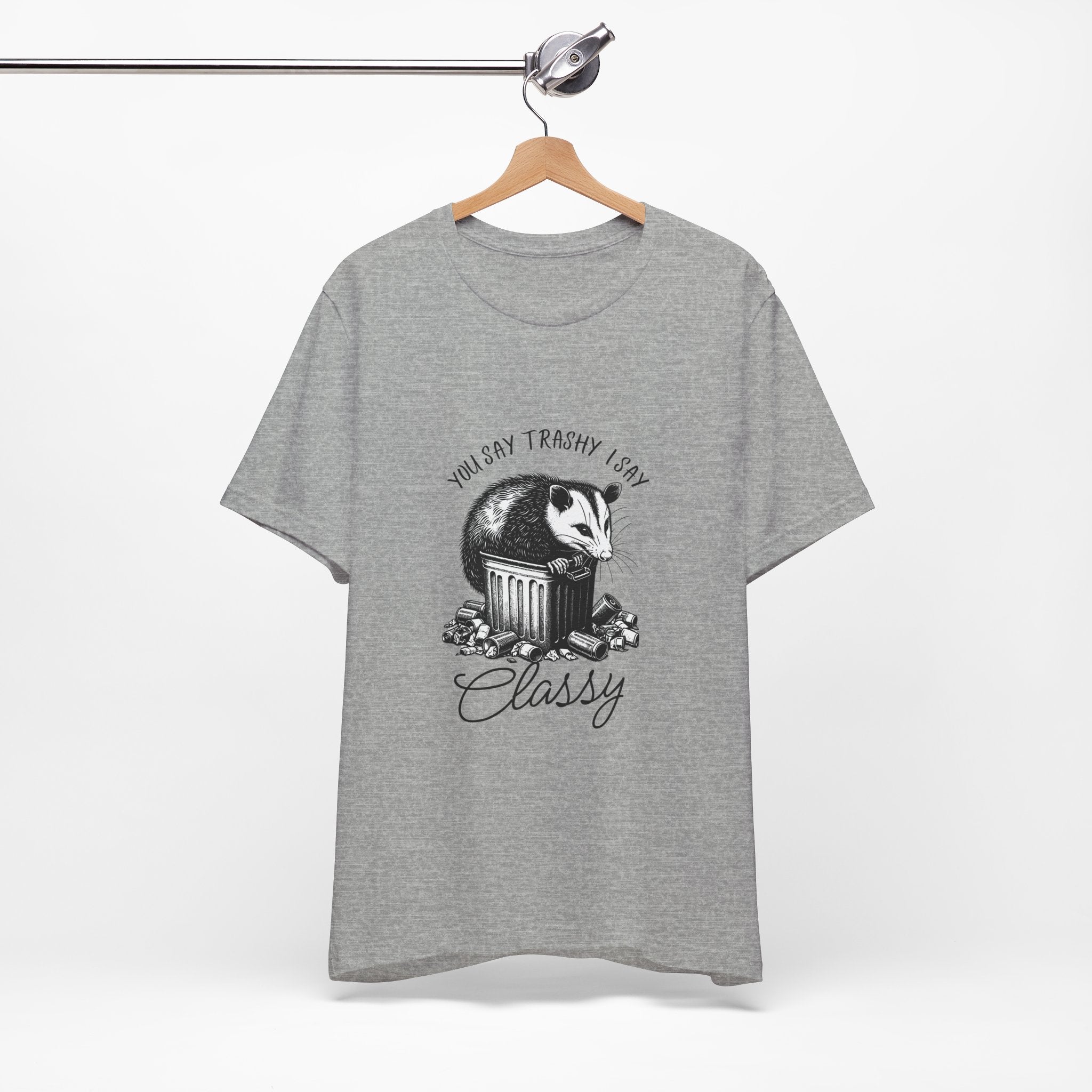 T‑Shirt — “You Say Trashy I Say Classy” Opossum Vintage Graphic Tee
