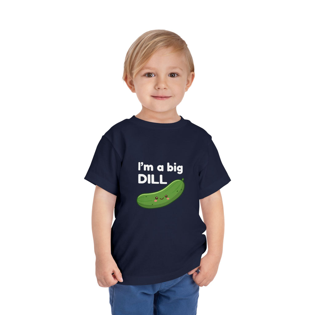 I’m a Big Dill Toddler Tee - Cute Pickle Graphic Shirt for Kids