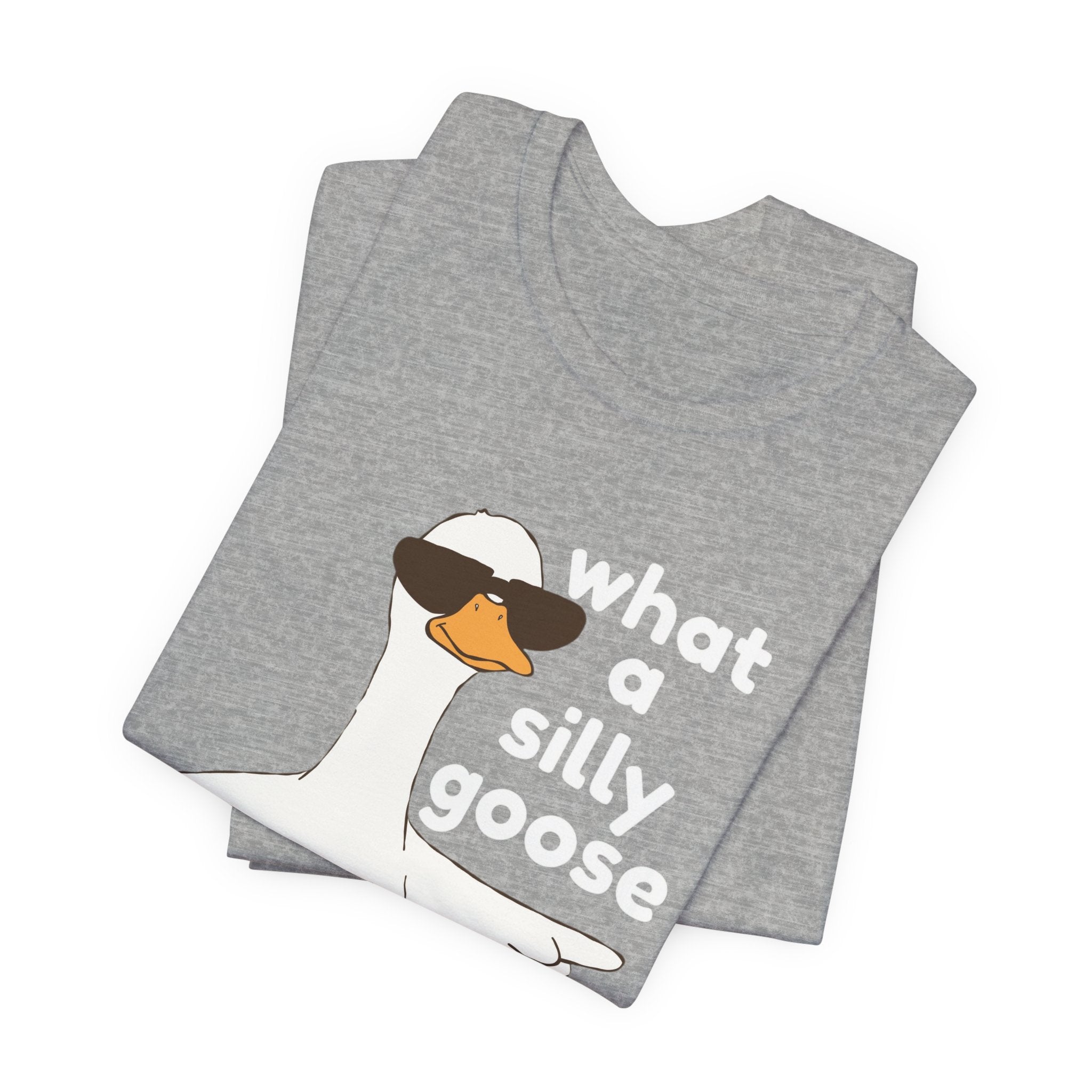 What a Silly Goose T-Shirt — Funny Cartoon Goose Tee for Animal Lovers
