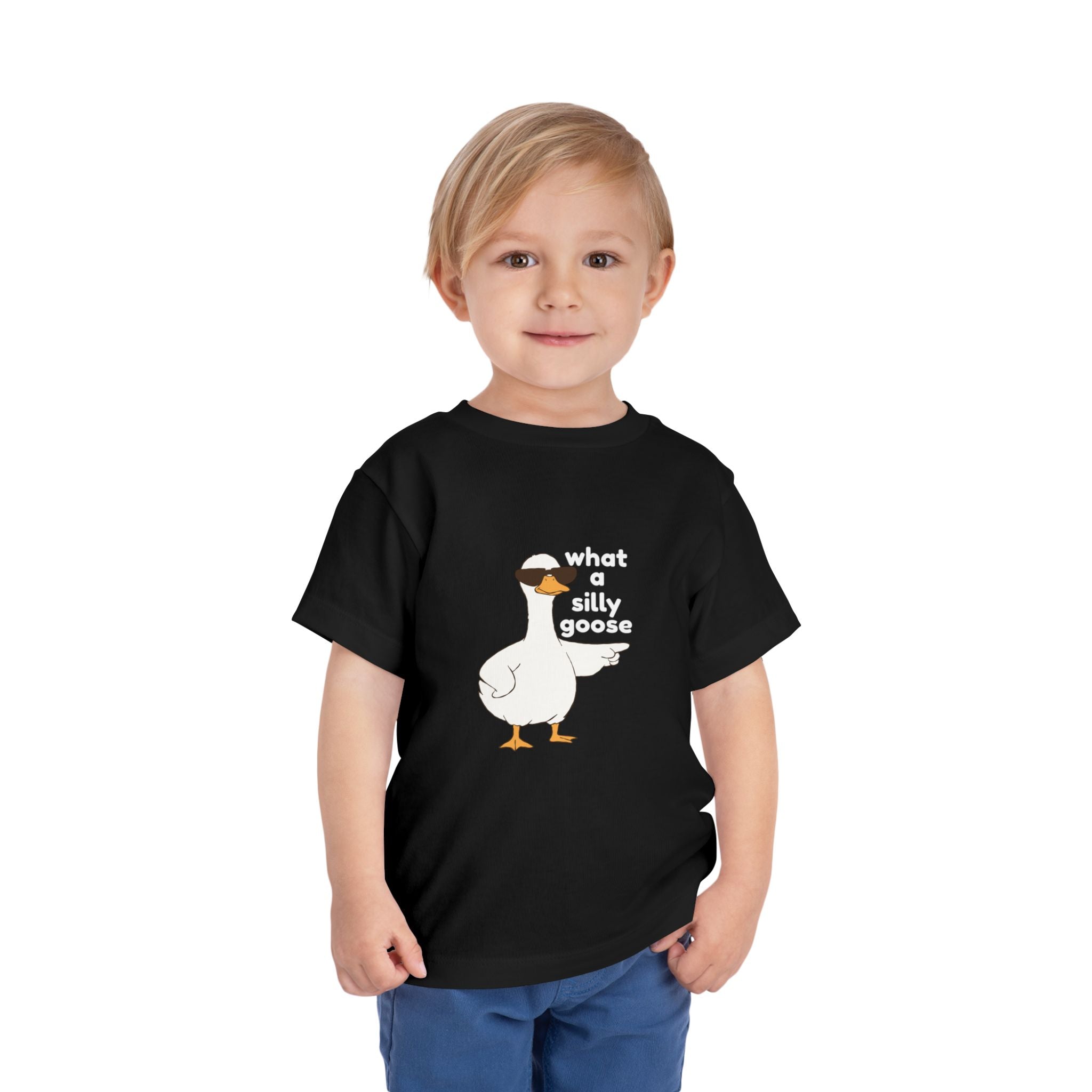 Toddler Tee — 'What a Silly Goose' Cute Goose Graphic Tee for Kids