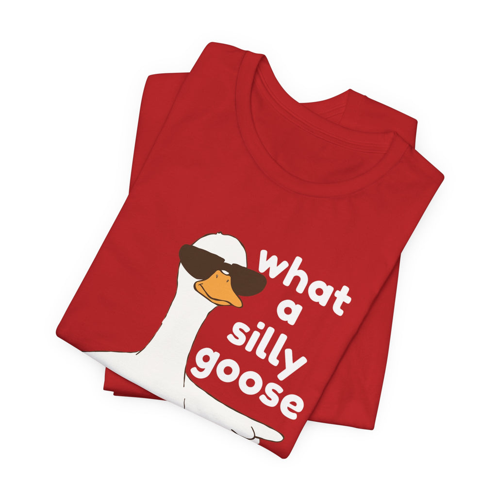 What a Silly Goose T-Shirt — Funny Cartoon Goose Tee for Animal Lovers