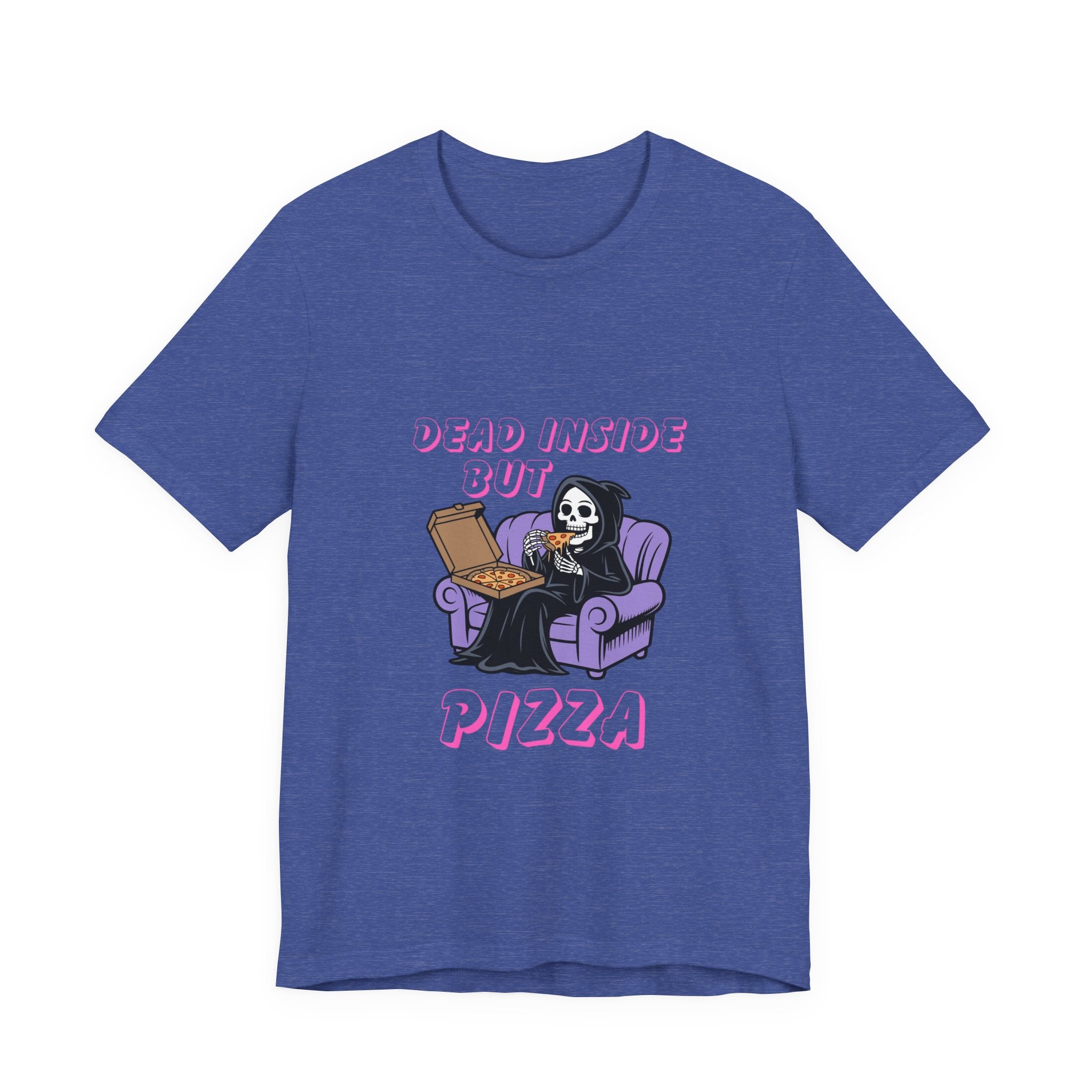 Dead Inside But Pizza T-Shirt — Funny Grim Reaper Pizza Tee