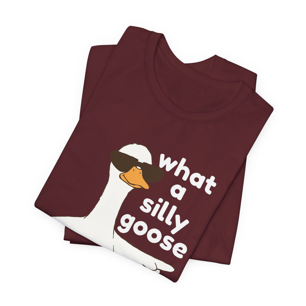What a Silly Goose T-Shirt — Funny Cartoon Goose Tee for Animal Lovers