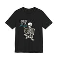 Skeleton Reading T‑Shirt – 'I Read' Gothic Book Lover Tee