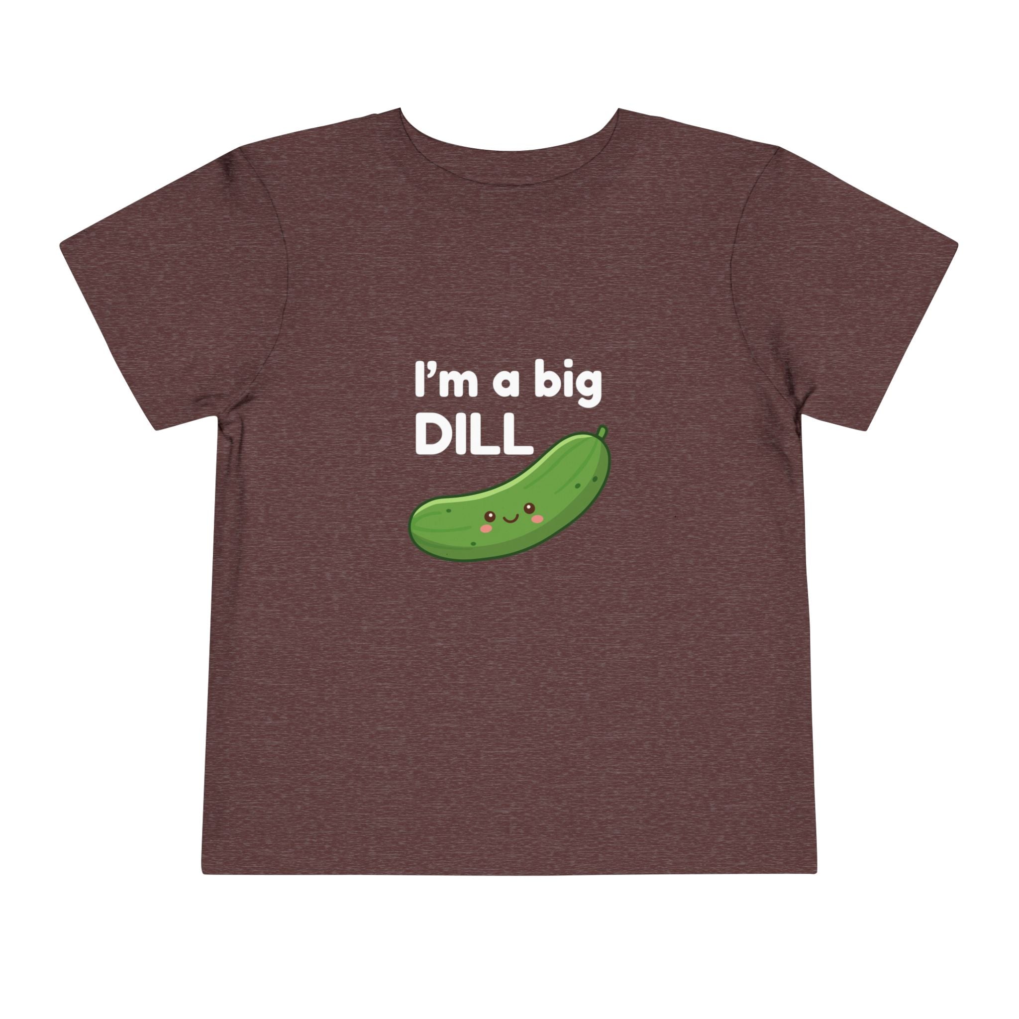 I’m a Big Dill Toddler Tee - Cute Pickle Graphic Shirt for Kids