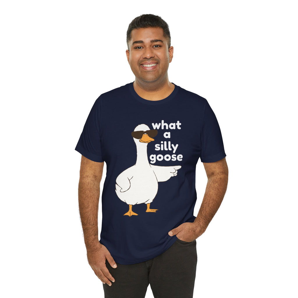 What a Silly Goose T-Shirt — Funny Cartoon Goose Tee for Animal Lovers