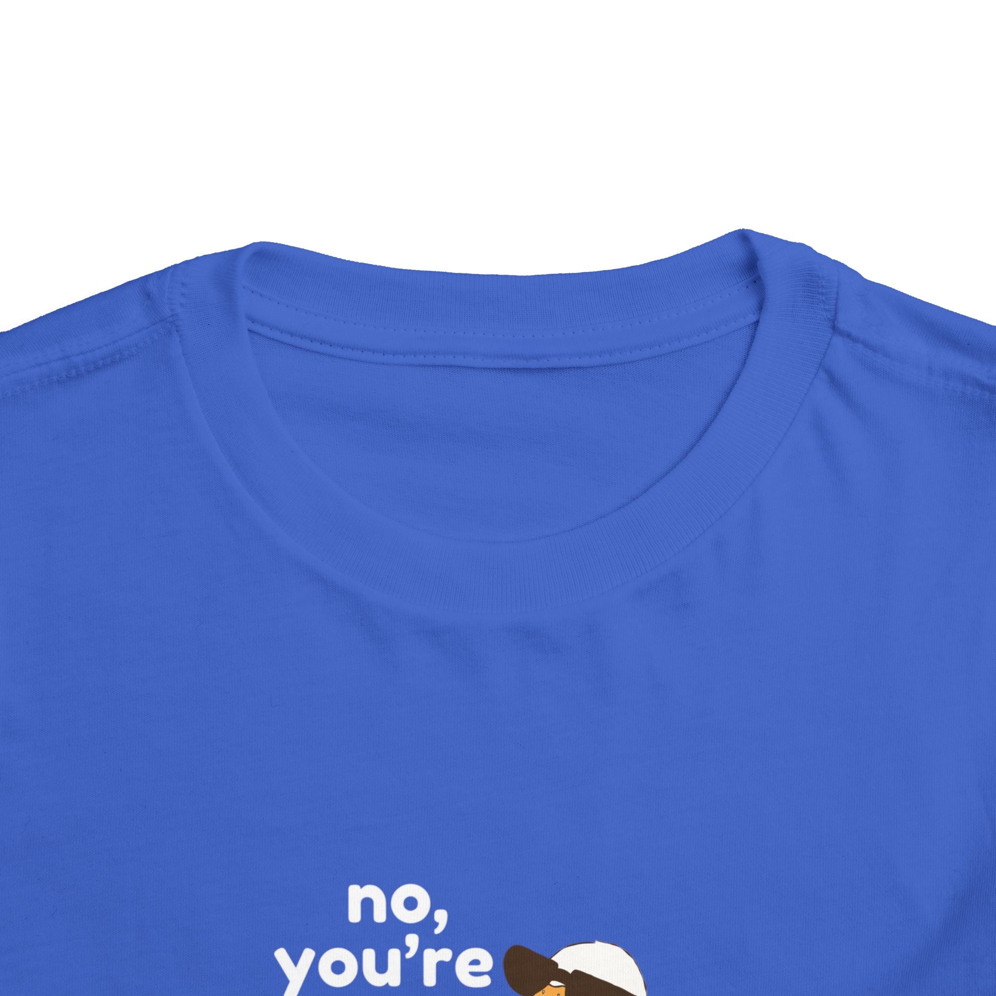Toddler Tee – "No, You're a Silly Goose" Cute Cartoon Goose Shirt