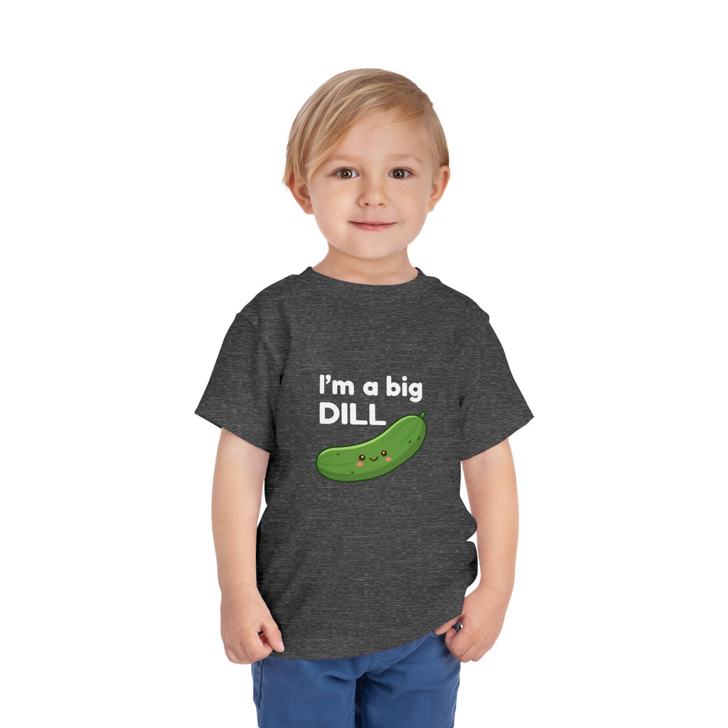 I’m a Big Dill Toddler Tee - Cute Pickle Graphic Shirt for Kids