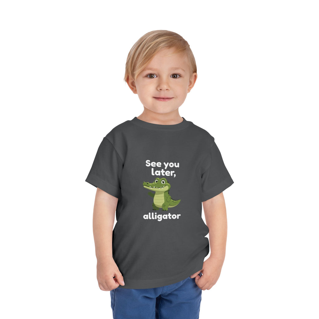 See You Later Alligator Toddler Tee — Cute Cartoon Alligator Kids Shirt
