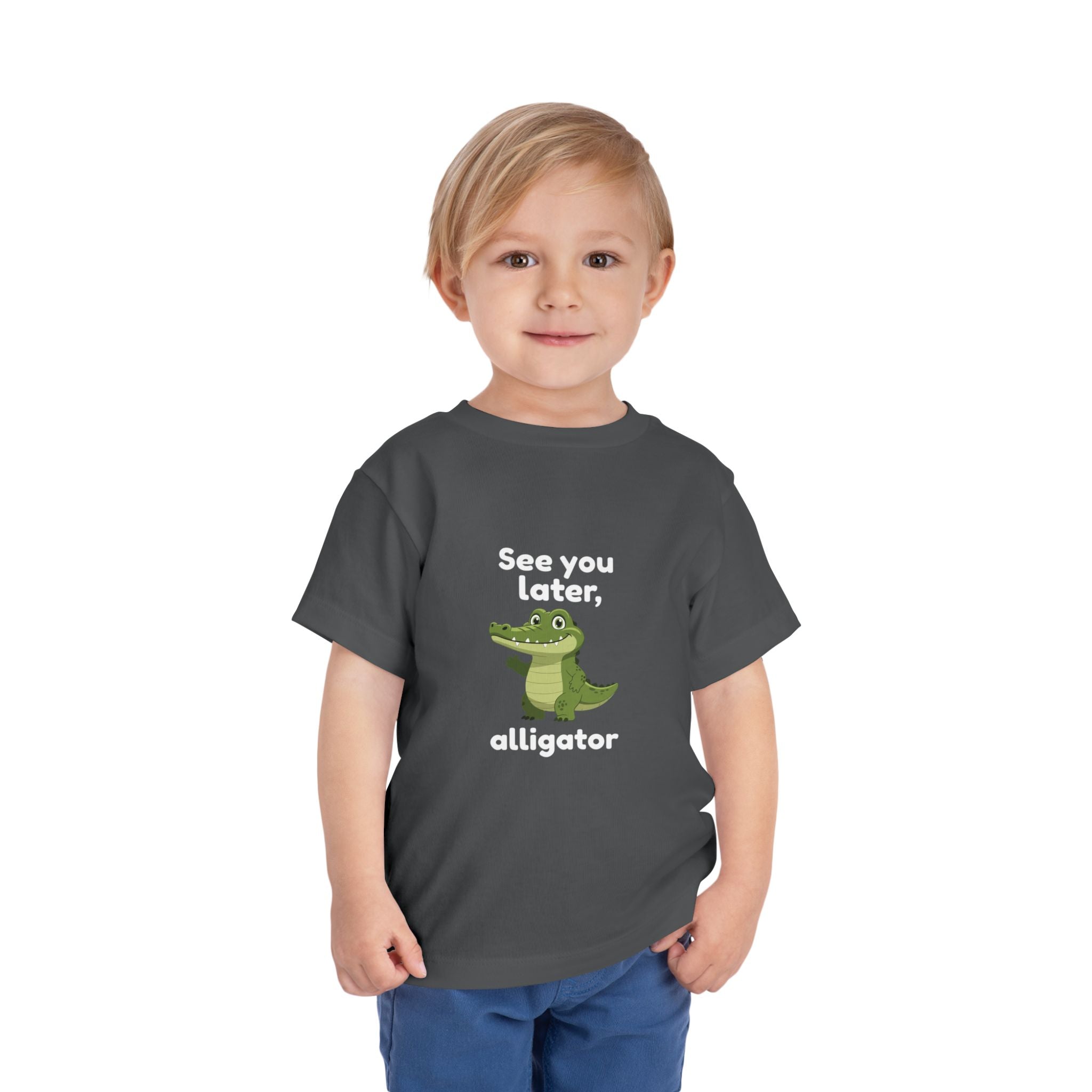See You Later Alligator Toddler Tee — Cute Cartoon Alligator Kids Shirt