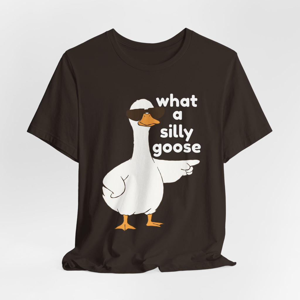 What a Silly Goose T-Shirt — Funny Cartoon Goose Tee for Animal Lovers