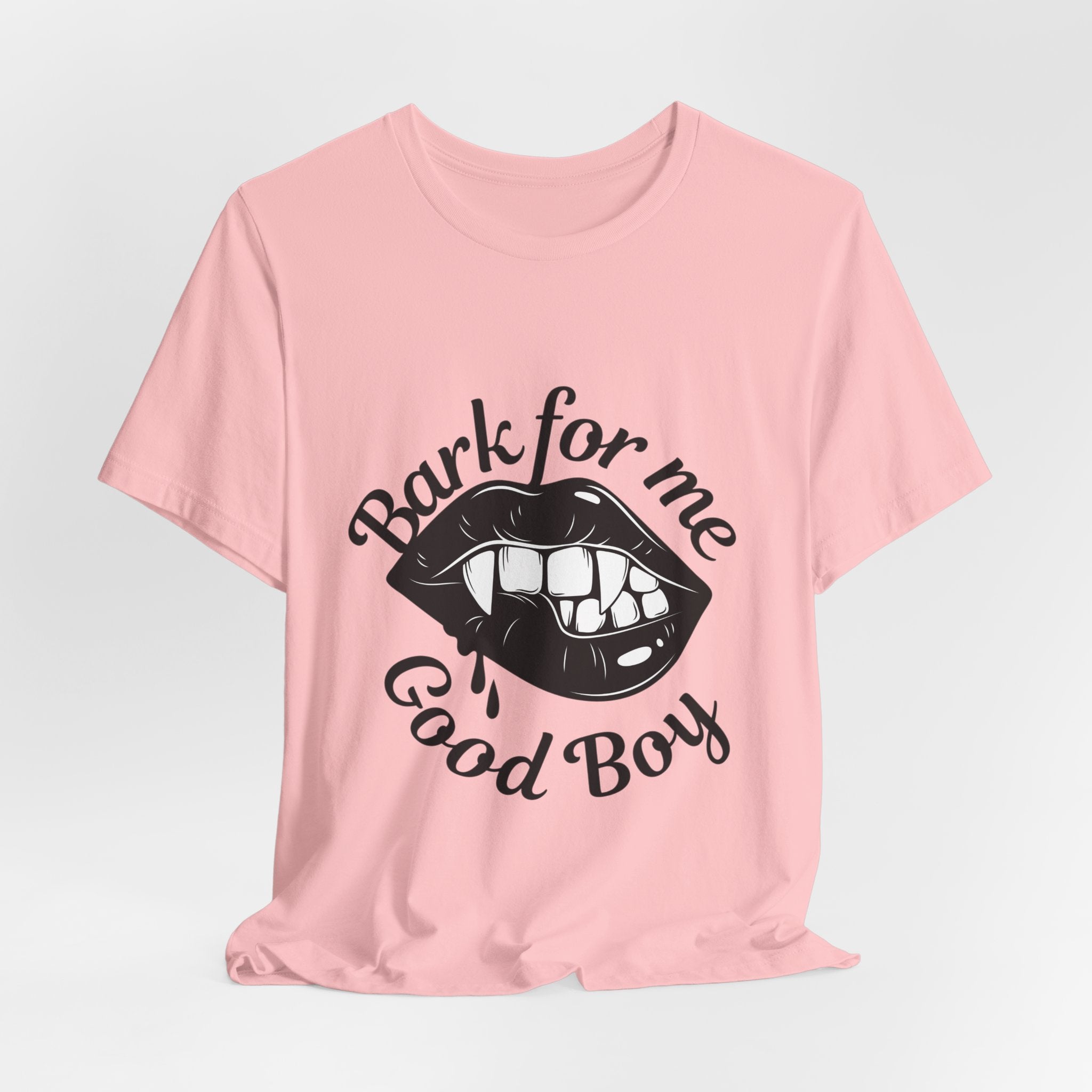 Graphic Tee — "Bark For Me Good Boy" Lip & Teeth Design