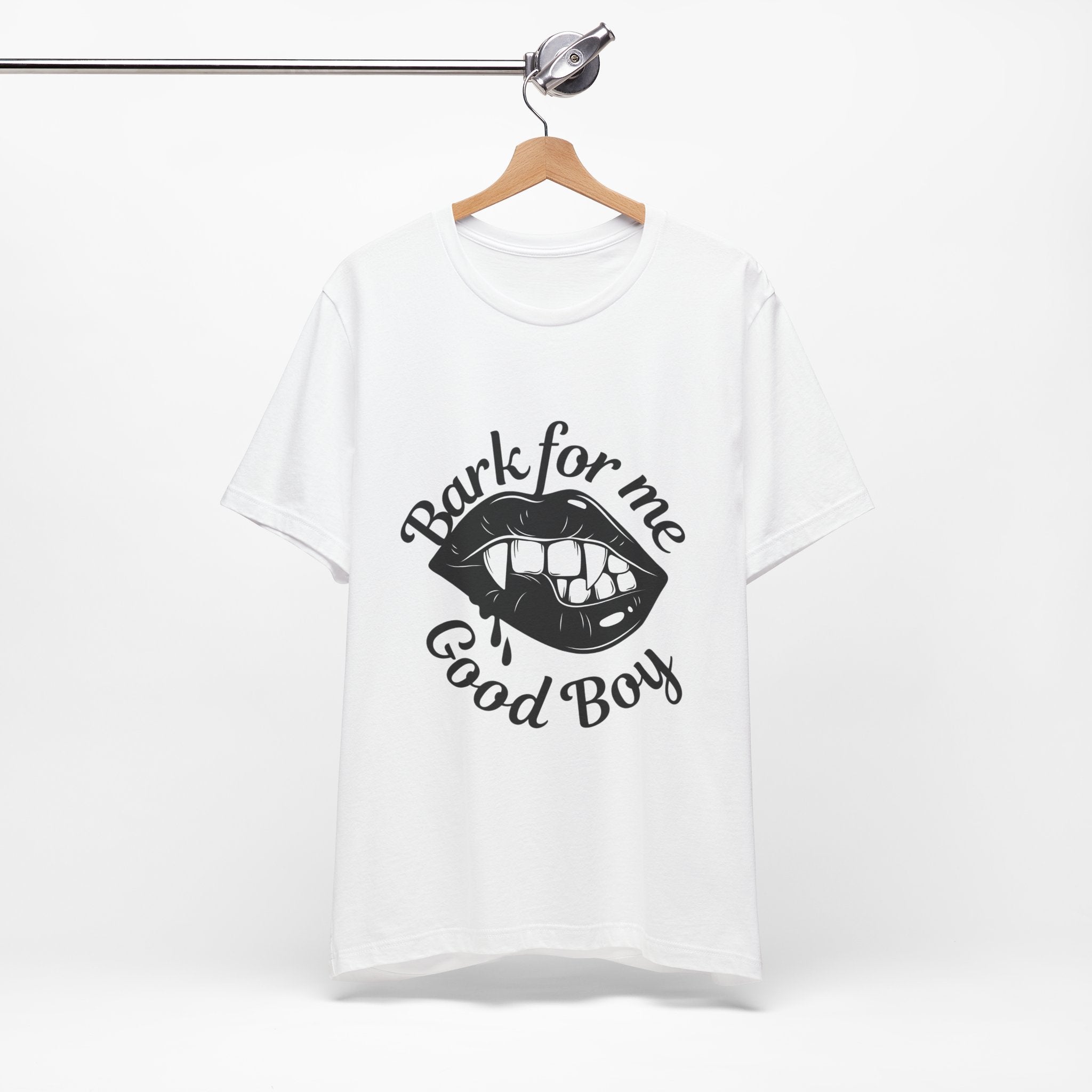Graphic Tee — "Bark For Me Good Boy" Lip & Teeth Design