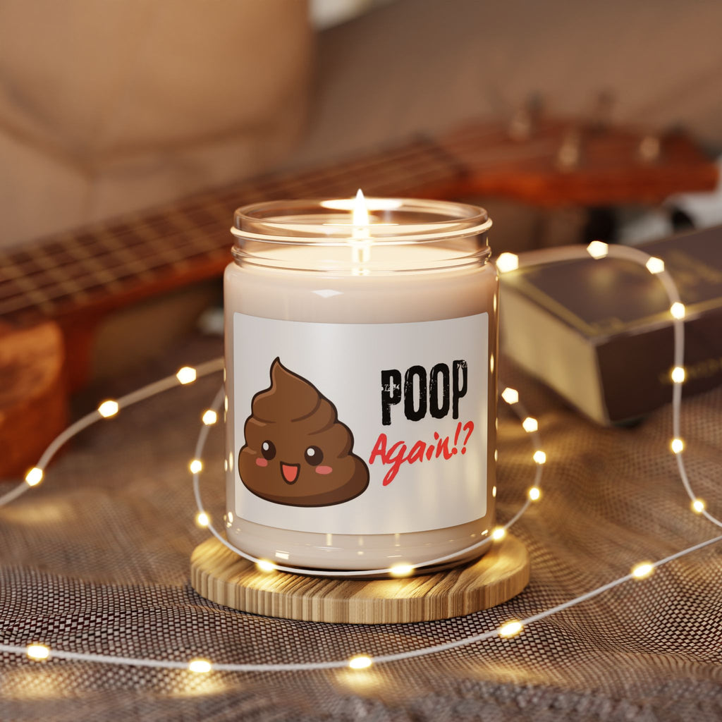 Funny Poop Again!? Scented Soy Candle – Gag Gift 9oz