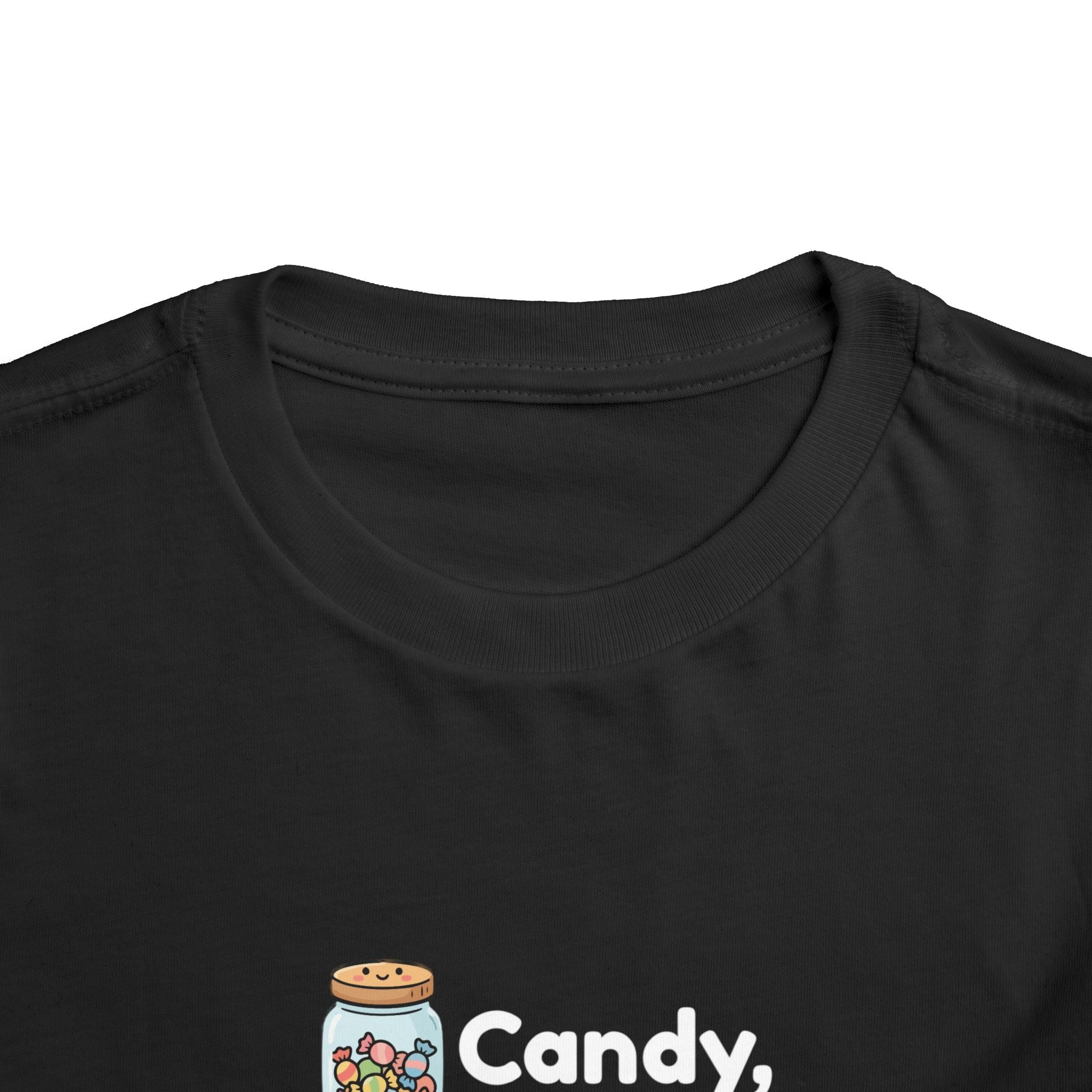 Toddler Tee — "Candy, Candy Canes, Candy Corn & Syrup" Holiday Candy Kids Shirt