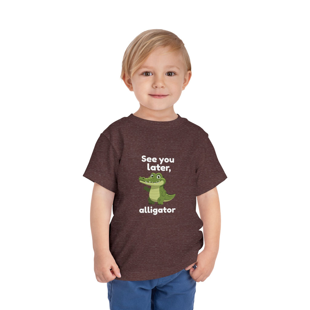 See You Later Alligator Toddler Tee — Cute Cartoon Alligator Kids Shirt