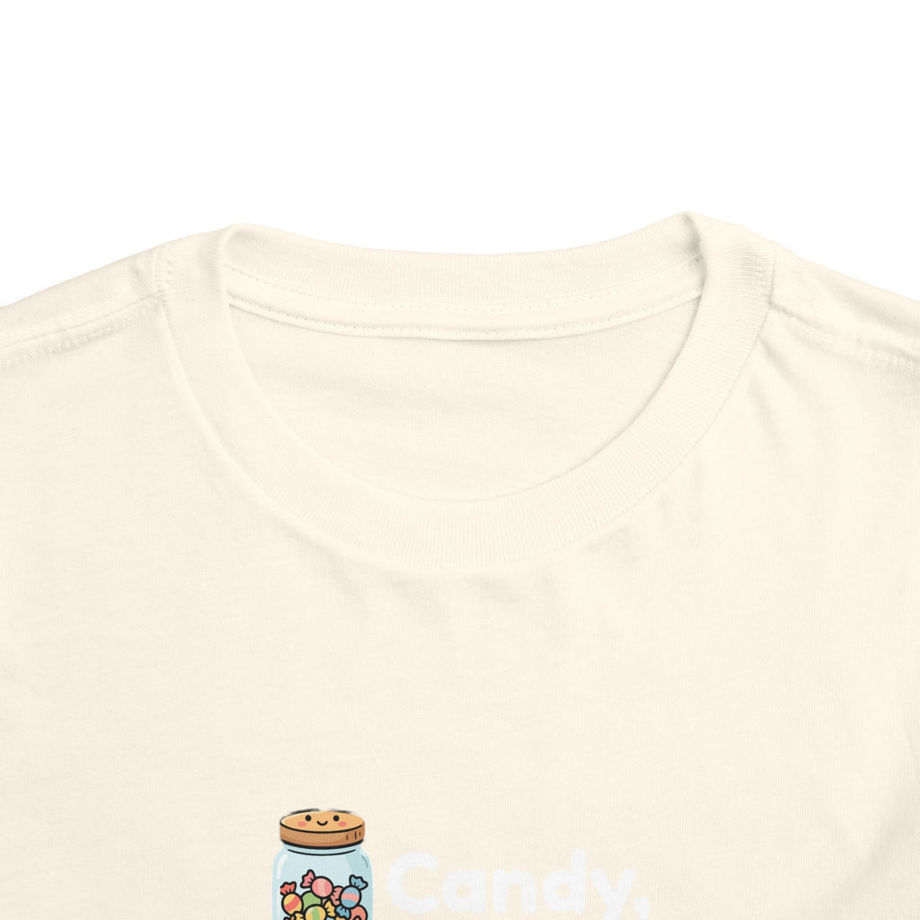 Toddler Tee — "Candy, Candy Canes, Candy Corn & Syrup" Holiday Candy Kids Shirt