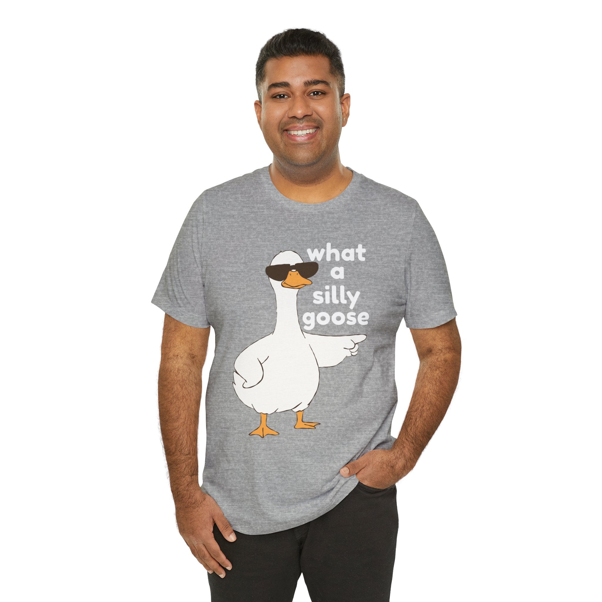 What a Silly Goose T-Shirt — Funny Cartoon Goose Tee for Animal Lovers