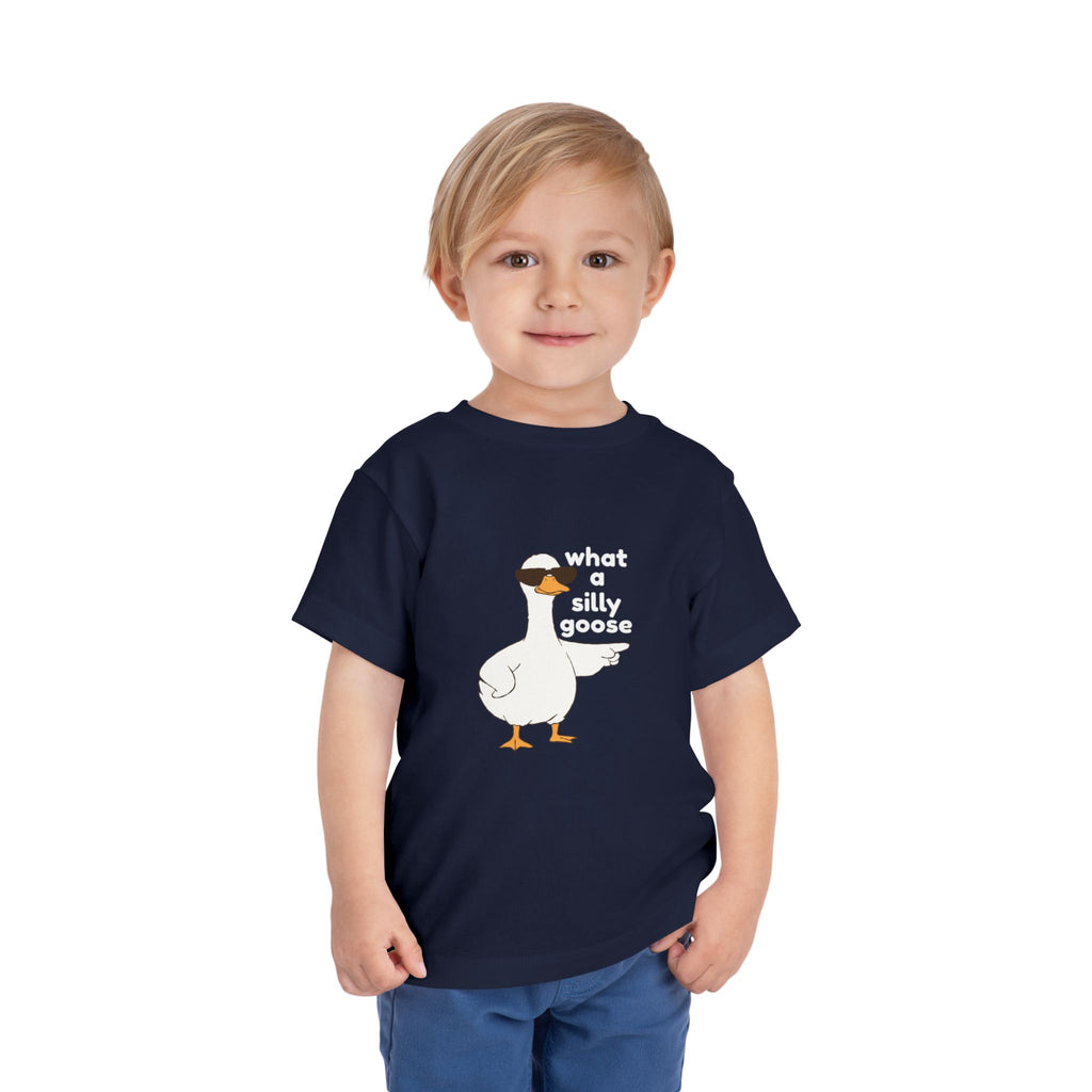 Toddler Tee — 'What a Silly Goose' Cute Goose Graphic Tee for Kids