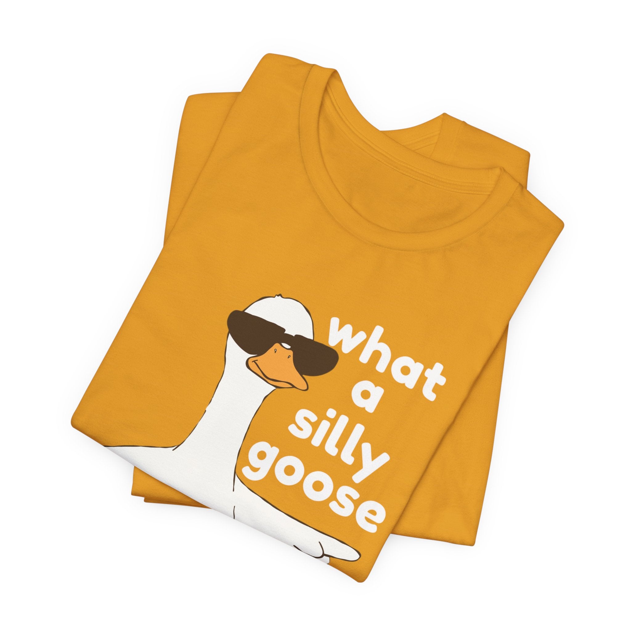 What a Silly Goose T-Shirt — Funny Cartoon Goose Tee for Animal Lovers