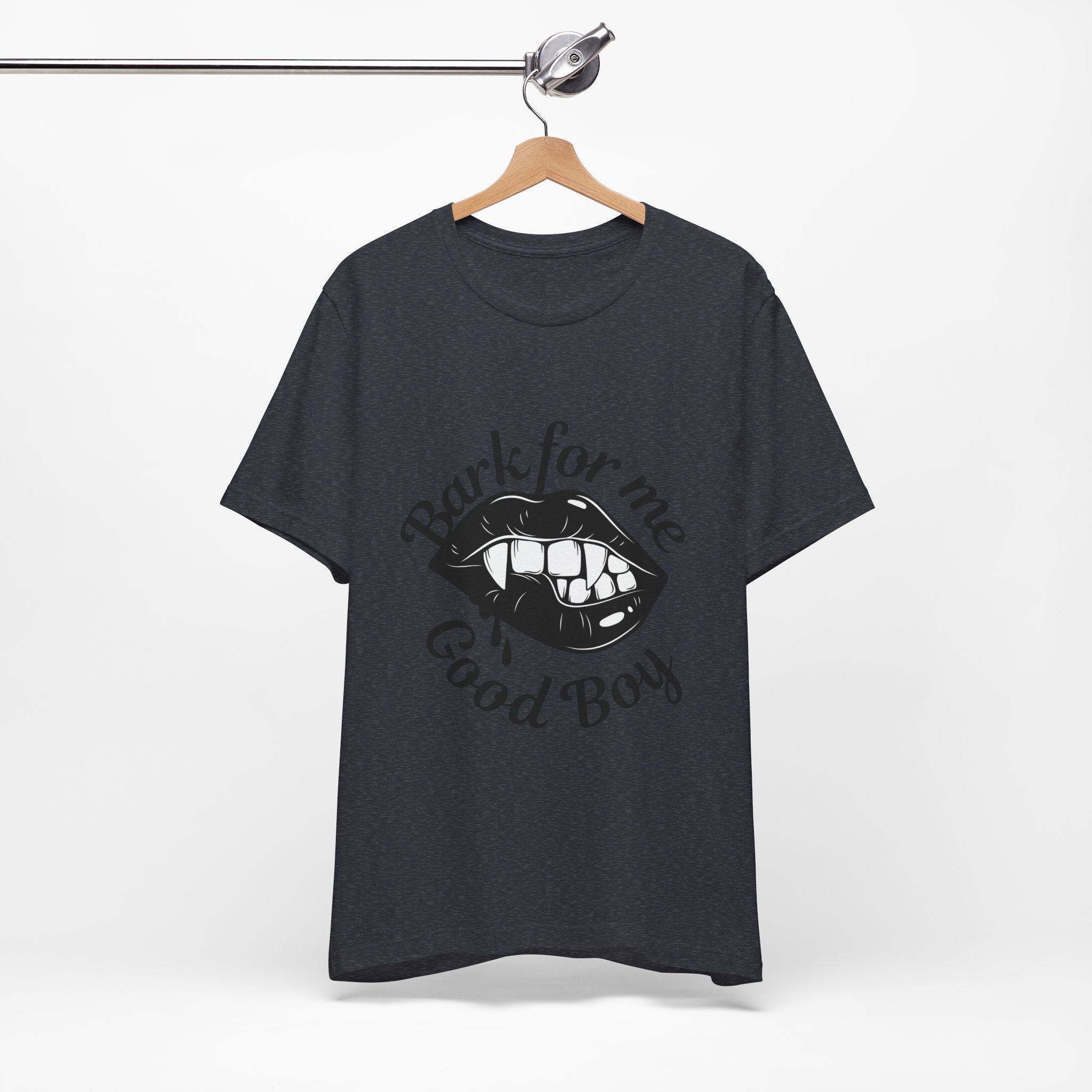 Graphic Tee — "Bark For Me Good Boy" Lip & Teeth Design