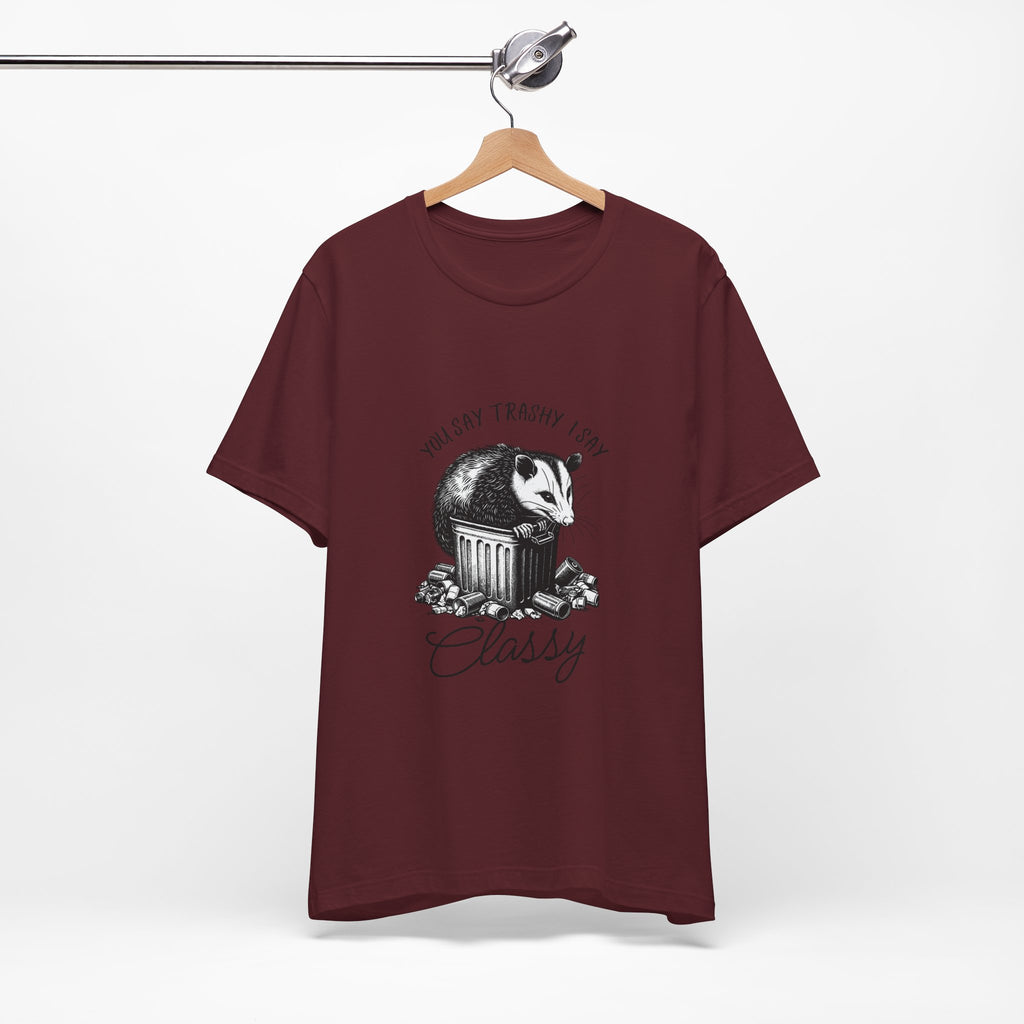 T‑Shirt — “You Say Trashy I Say Classy” Opossum Vintage Graphic Tee