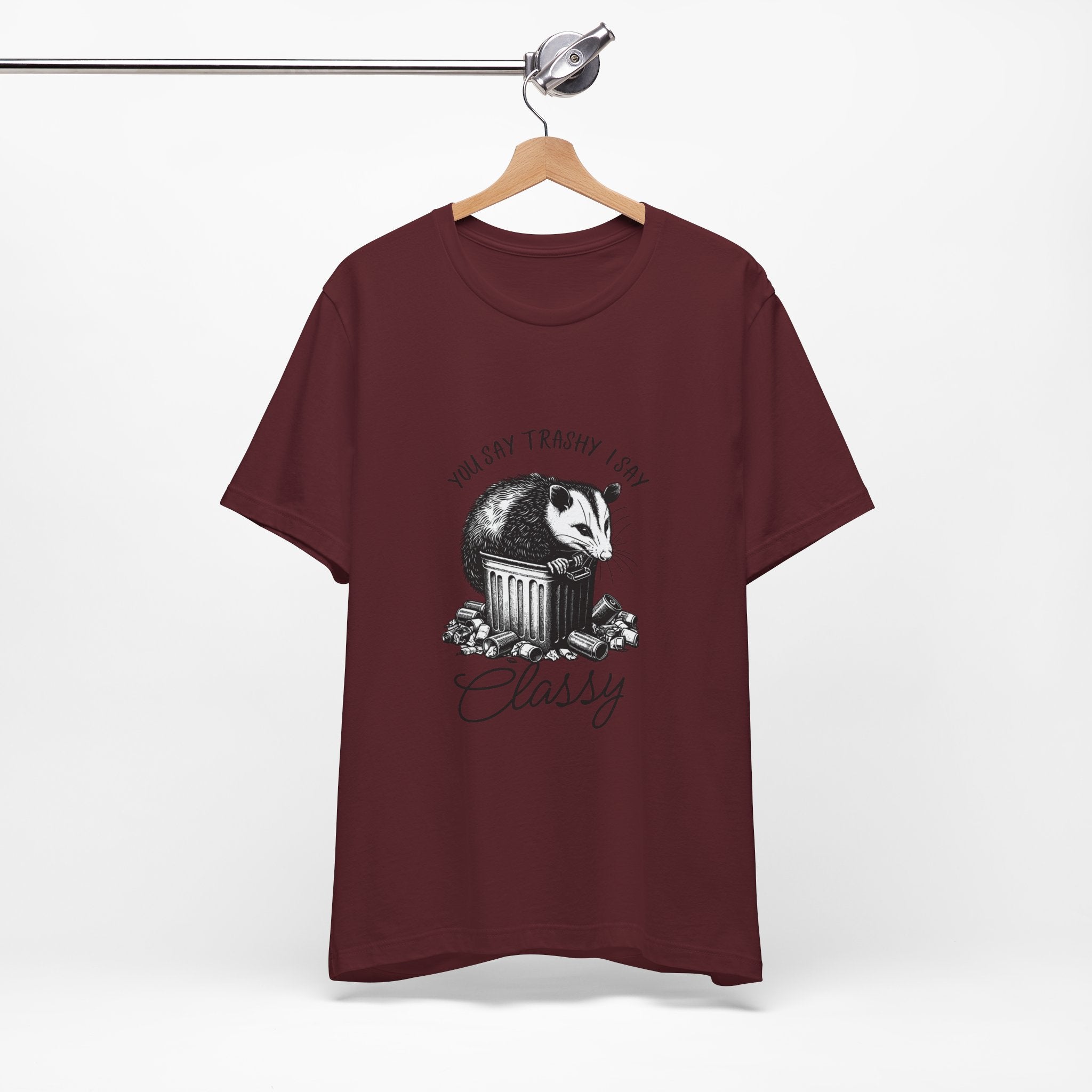 T‑Shirt — “You Say Trashy I Say Classy” Opossum Vintage Graphic Tee