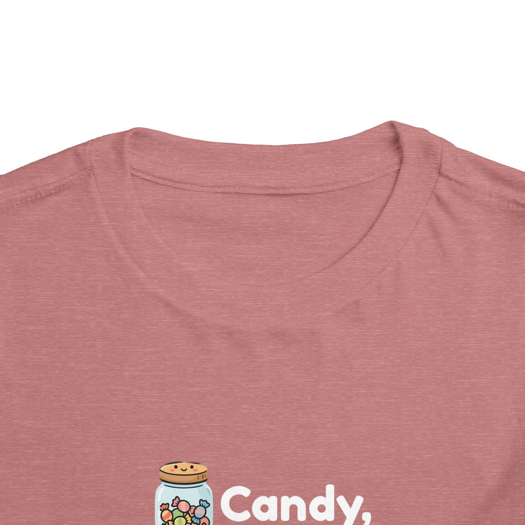 Toddler Tee — "Candy, Candy Canes, Candy Corn & Syrup" Holiday Candy Kids Shirt