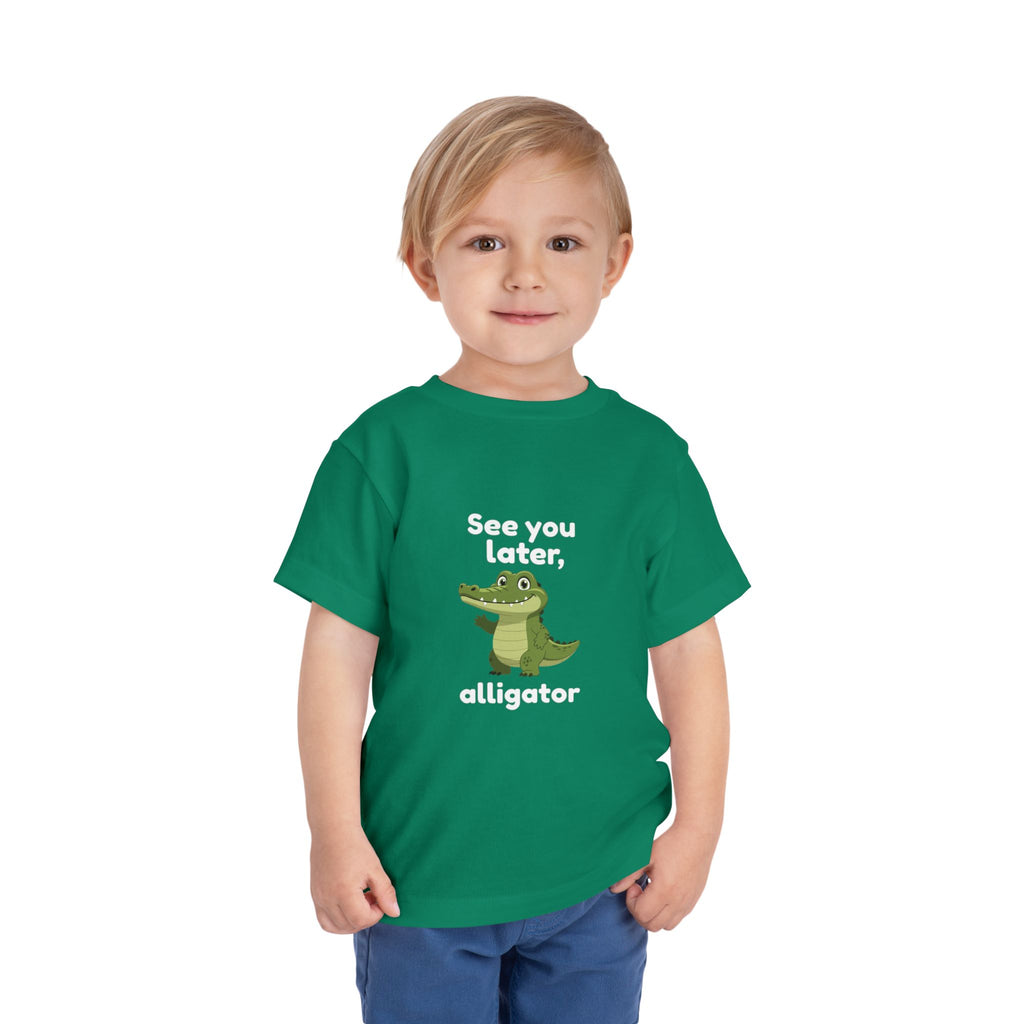 See You Later Alligator Toddler Tee — Cute Cartoon Alligator Kids Shirt