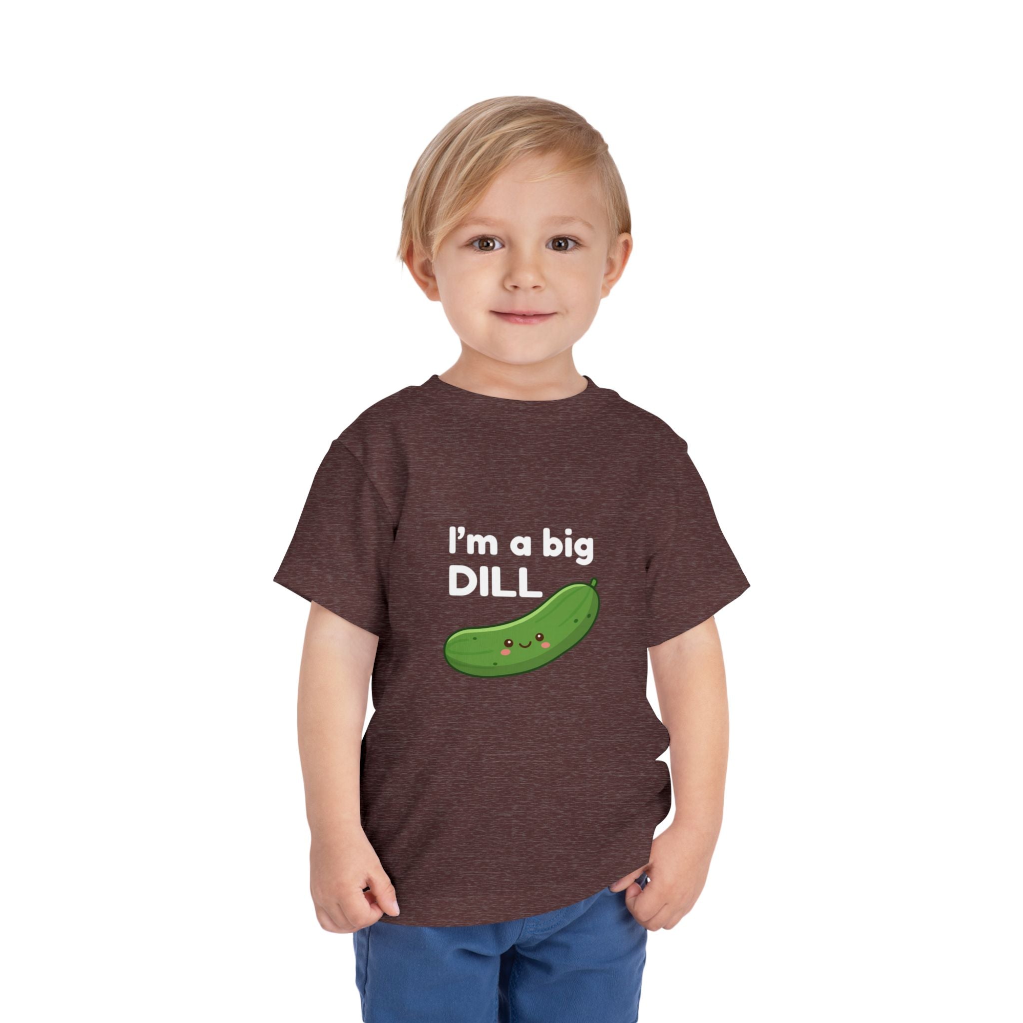 I’m a Big Dill Toddler Tee - Cute Pickle Graphic Shirt for Kids
