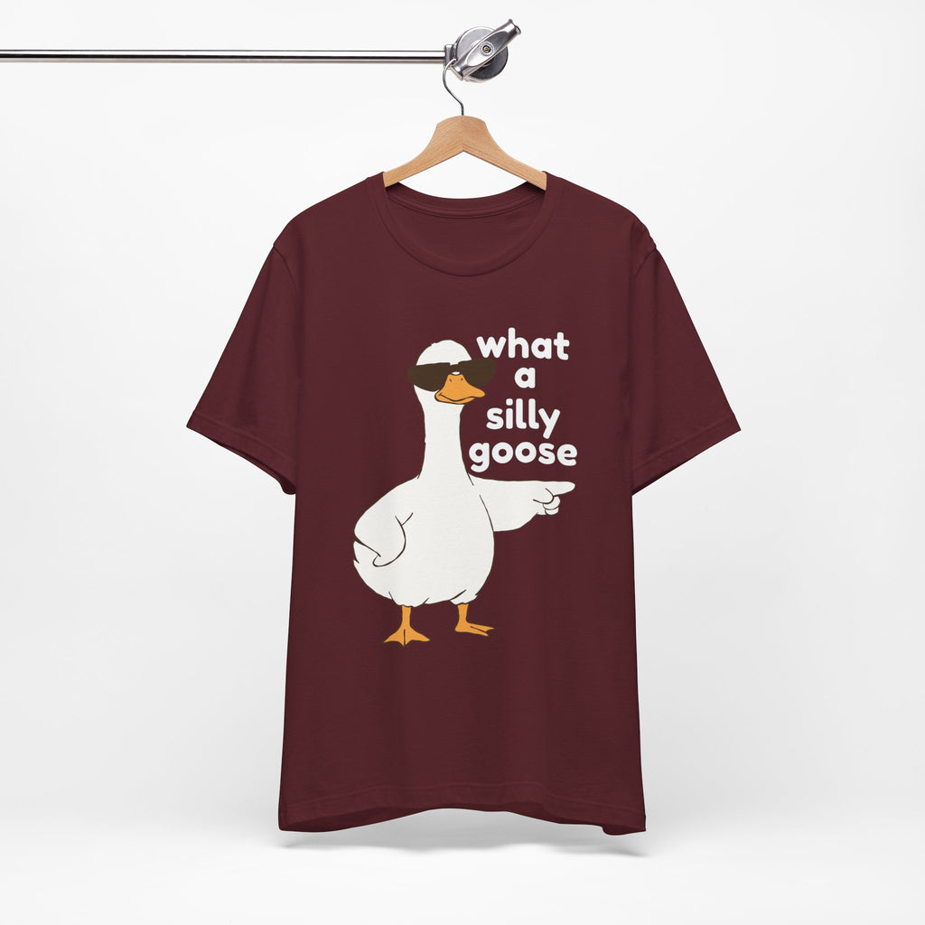 What a Silly Goose T-Shirt — Funny Cartoon Goose Tee for Animal Lovers