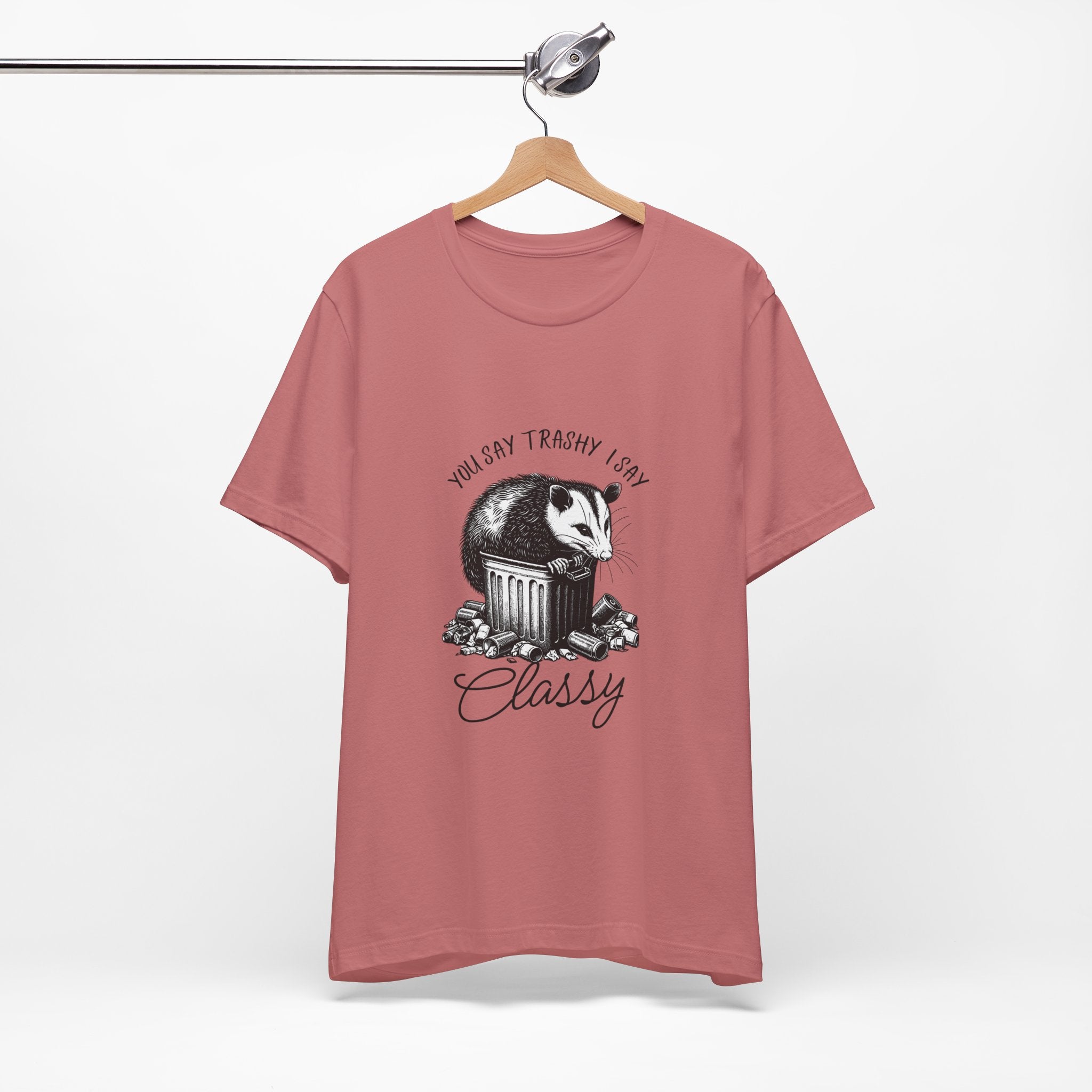 T‑Shirt — “You Say Trashy I Say Classy” Opossum Vintage Graphic Tee